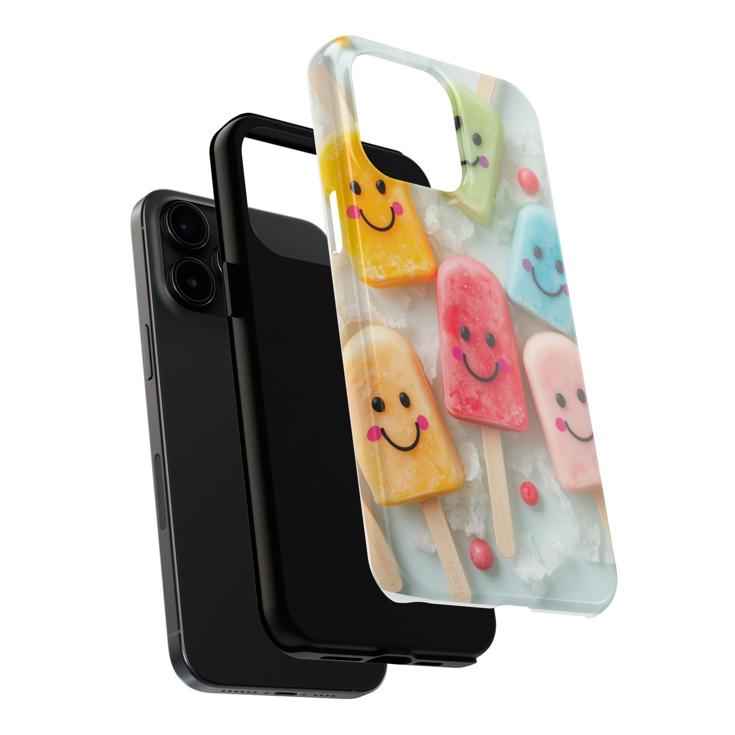 Cute Smile Popsicle Tough Phone Case - Fun Protection for Your Device