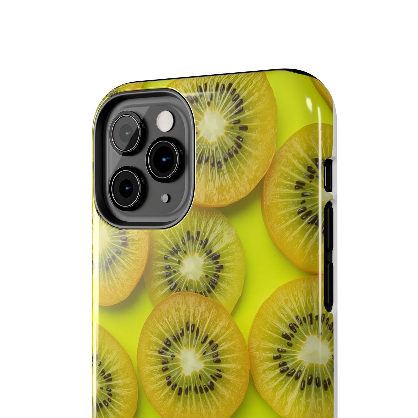 Vibrant Kiwi Tough Phone Case - Bright Yellow Design for Fruit Lovers