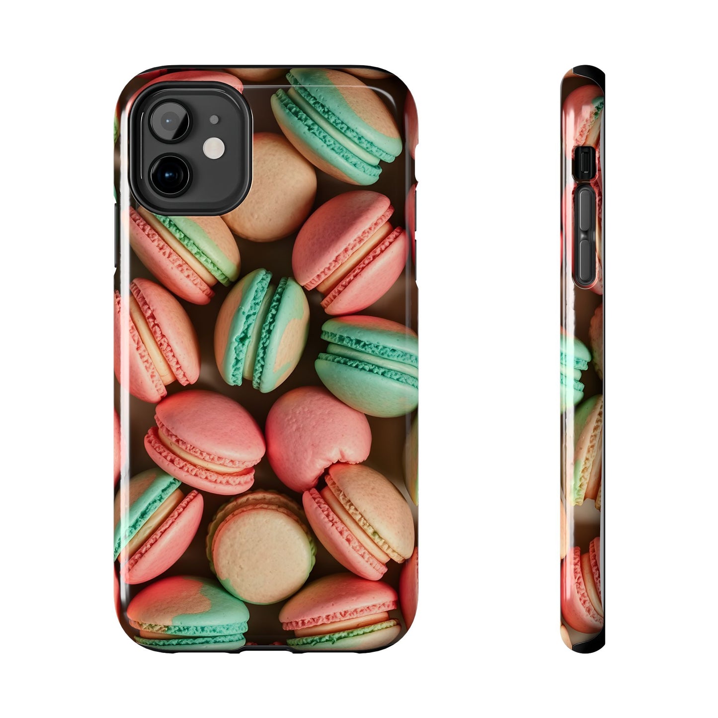 Colorful Tasty Macarons Tough Phone Case - Durable Protection with Sweet Aesthetic - for iPhone