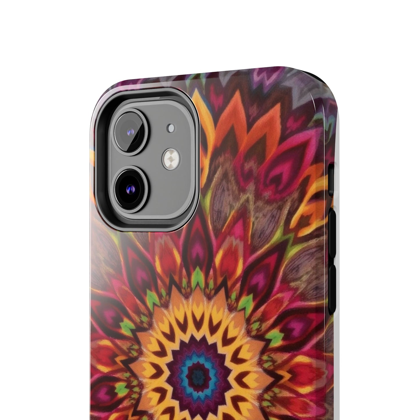 Vibrant Floral Mandala Tough Phone Case | Stylish and Durable Protection - for iPhone