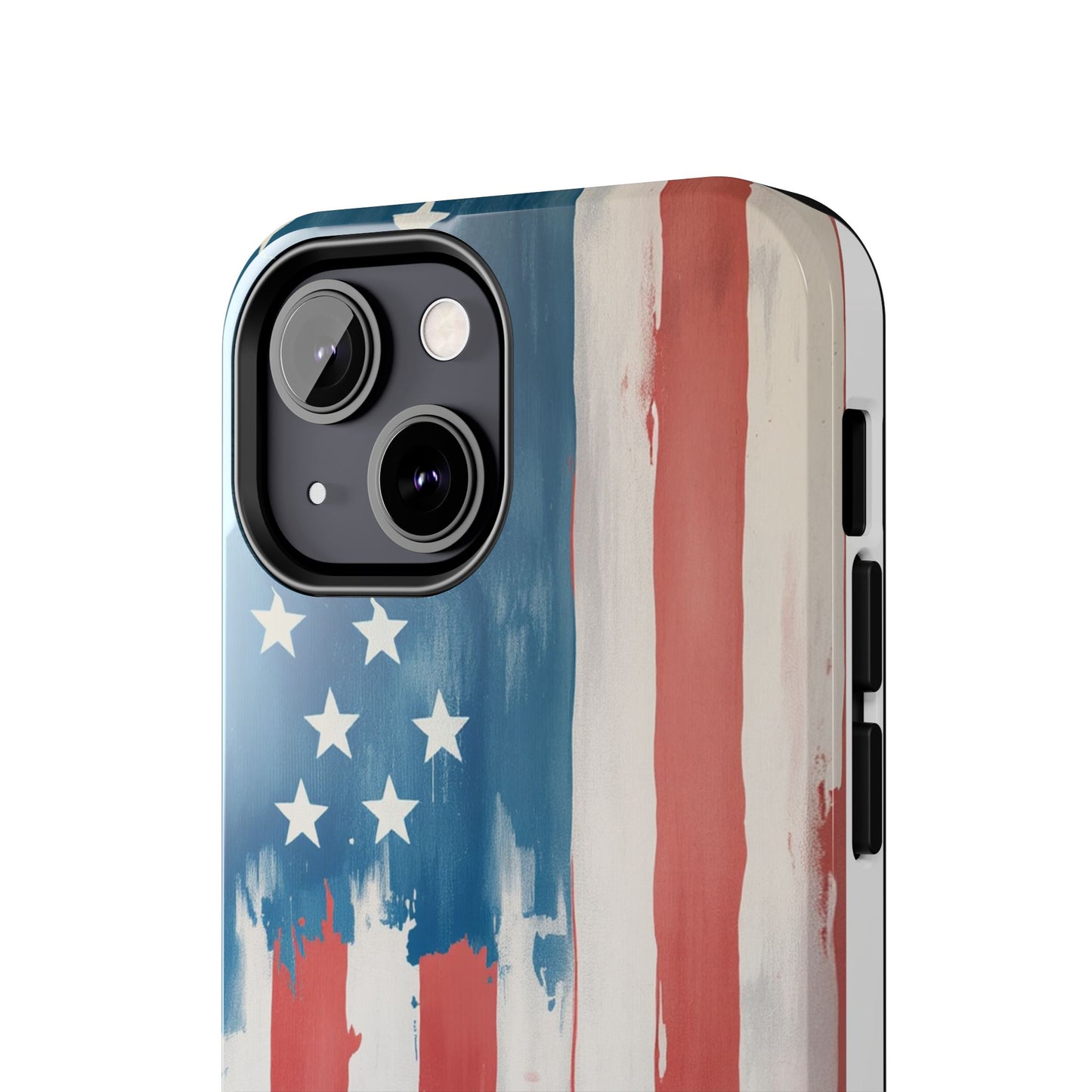 Patriotic Tough Phone Cases - Abstract USA Flag Design for Durable Protection - for iPhone