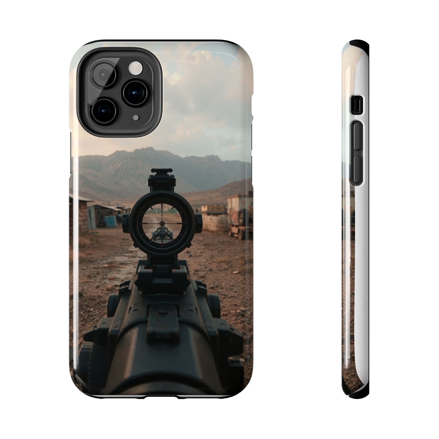 Tough Phone Case - Military Inspired Design with Sniper Scope