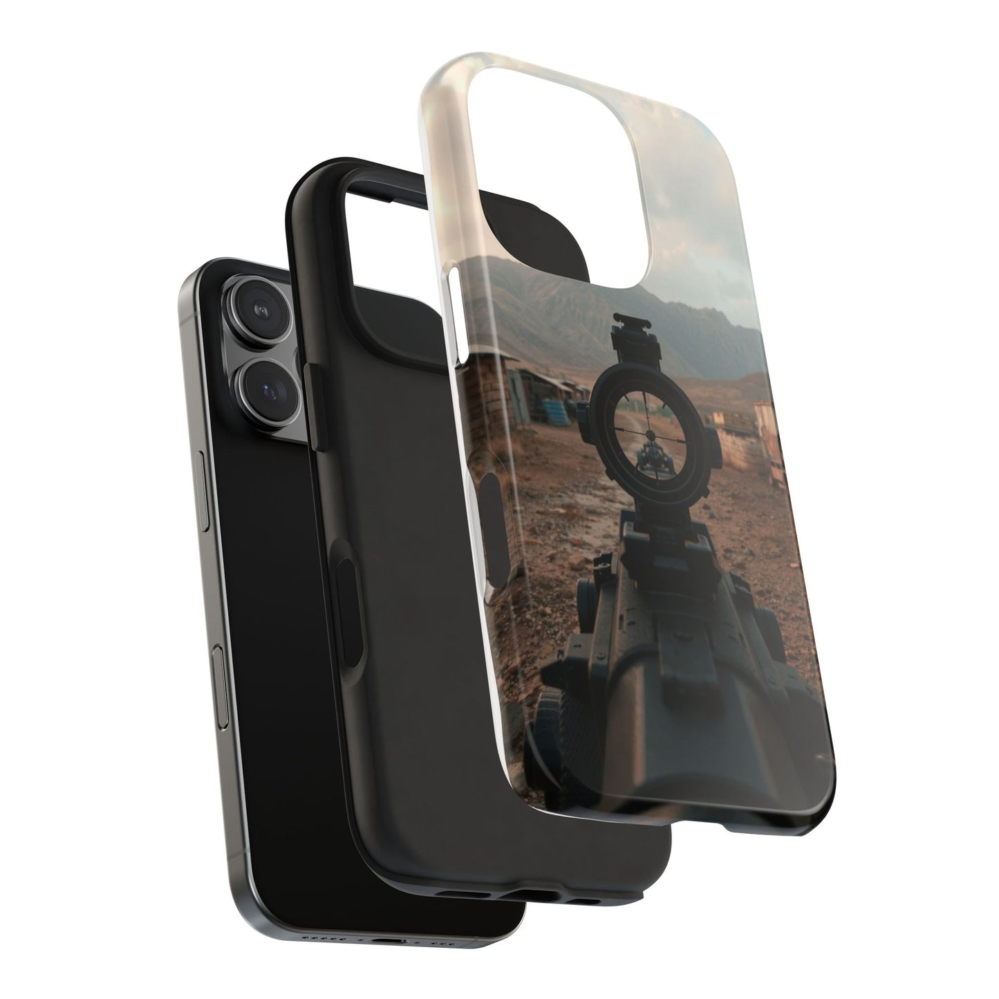 Tough Phone Case - Military Inspired Design with Sniper Scope