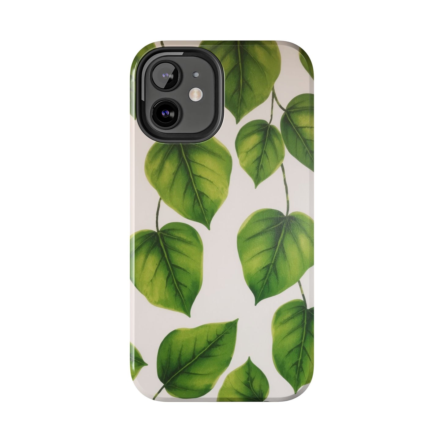 Tough Phone Cases with Green Leaf Design | Eco-Friendly Protection for Nature Lovers