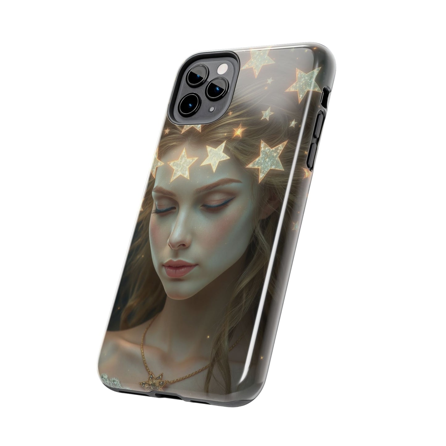 Celestial Dream Tough Phone Case - Artistic Starry Design for Style Enthusiasts
