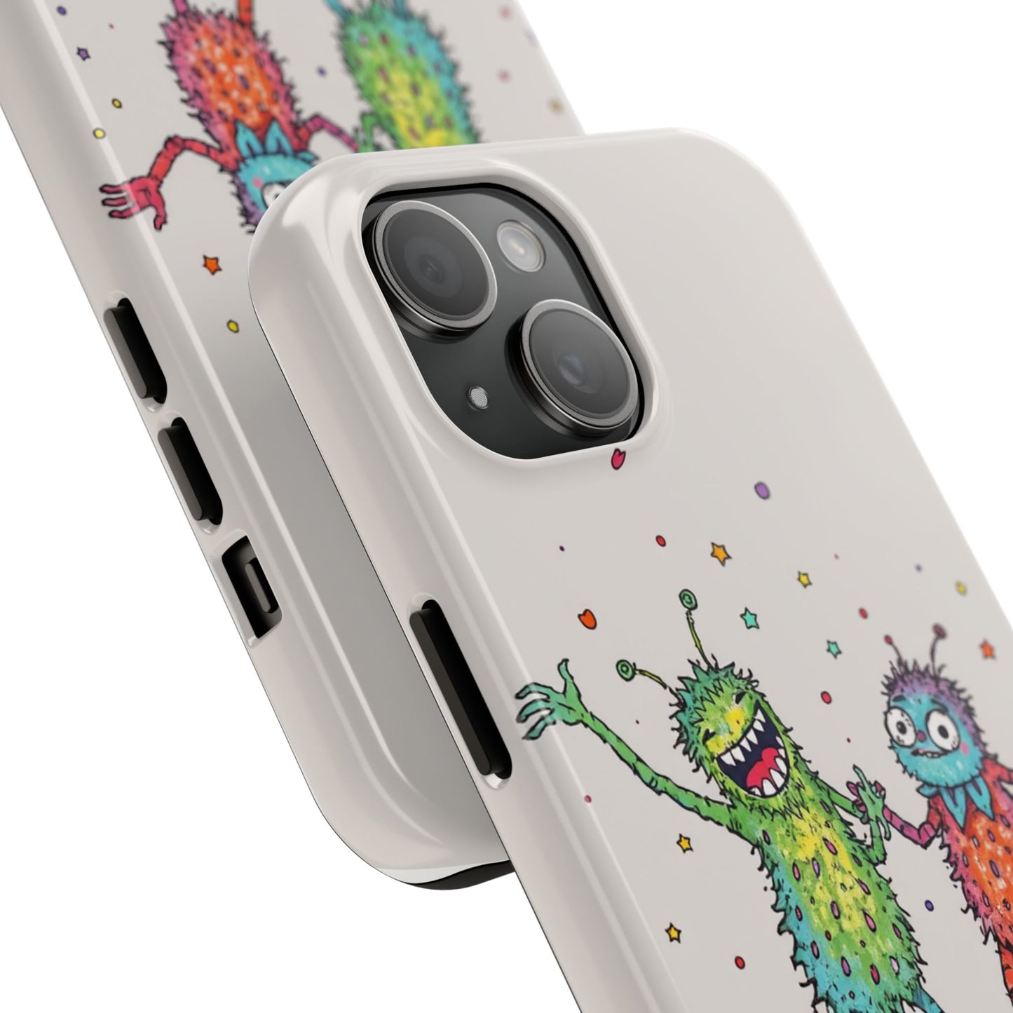 Colorful Monster Tough Phone Case - Fun and Playful Design