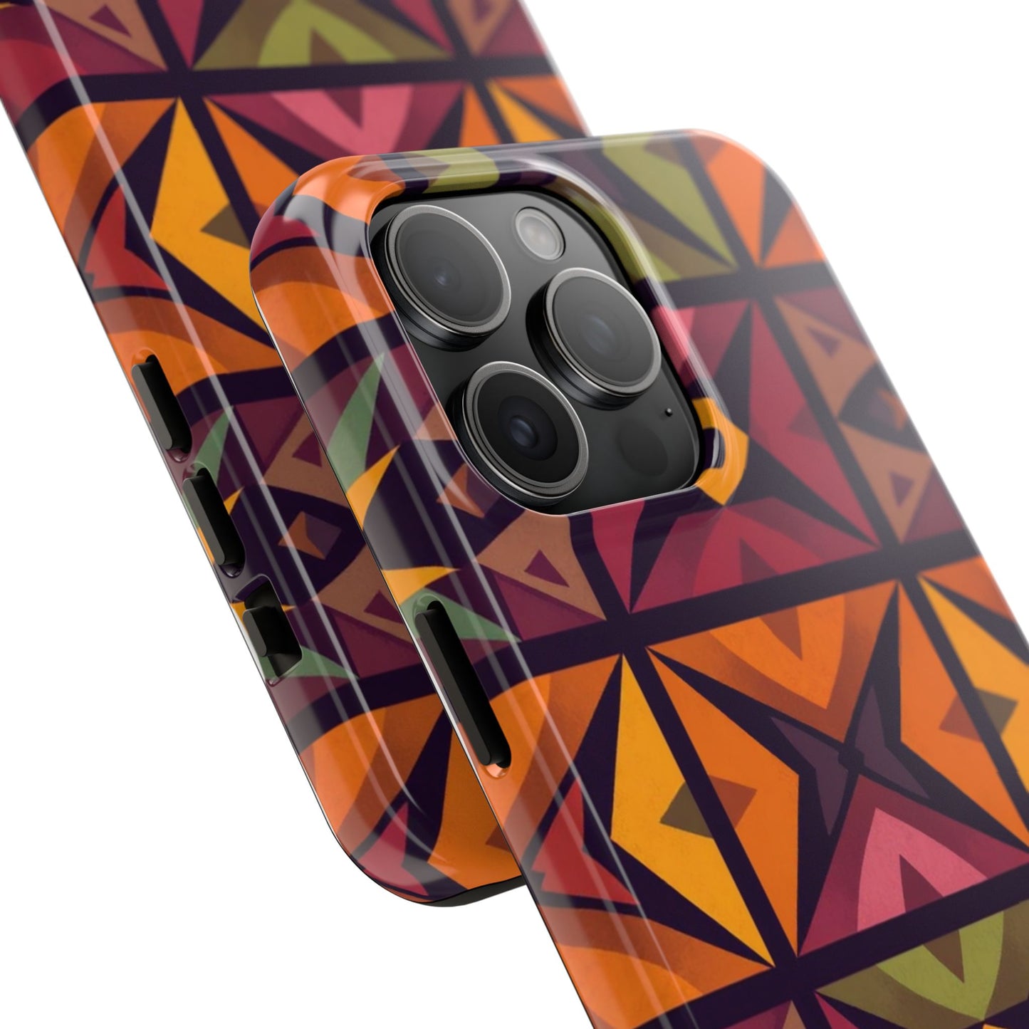 Vibrant Tribal Geometric Tough Phone Case - Colorful Protection for Your iPhone