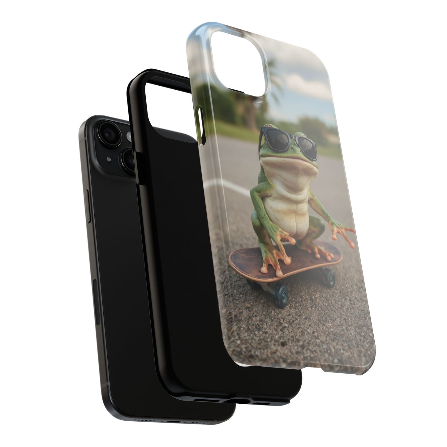 Cool Frog Skateboard Phone Case - Tough and Stylish Protection