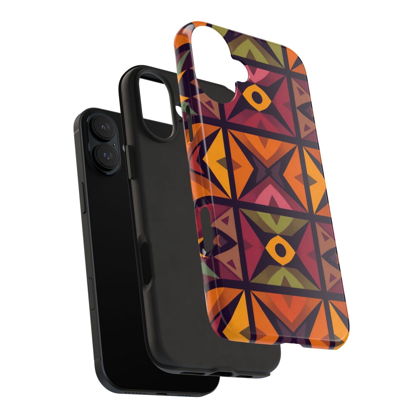 Vibrant Tribal Geometric Tough Phone Case - Colorful Protection for Your iPhone