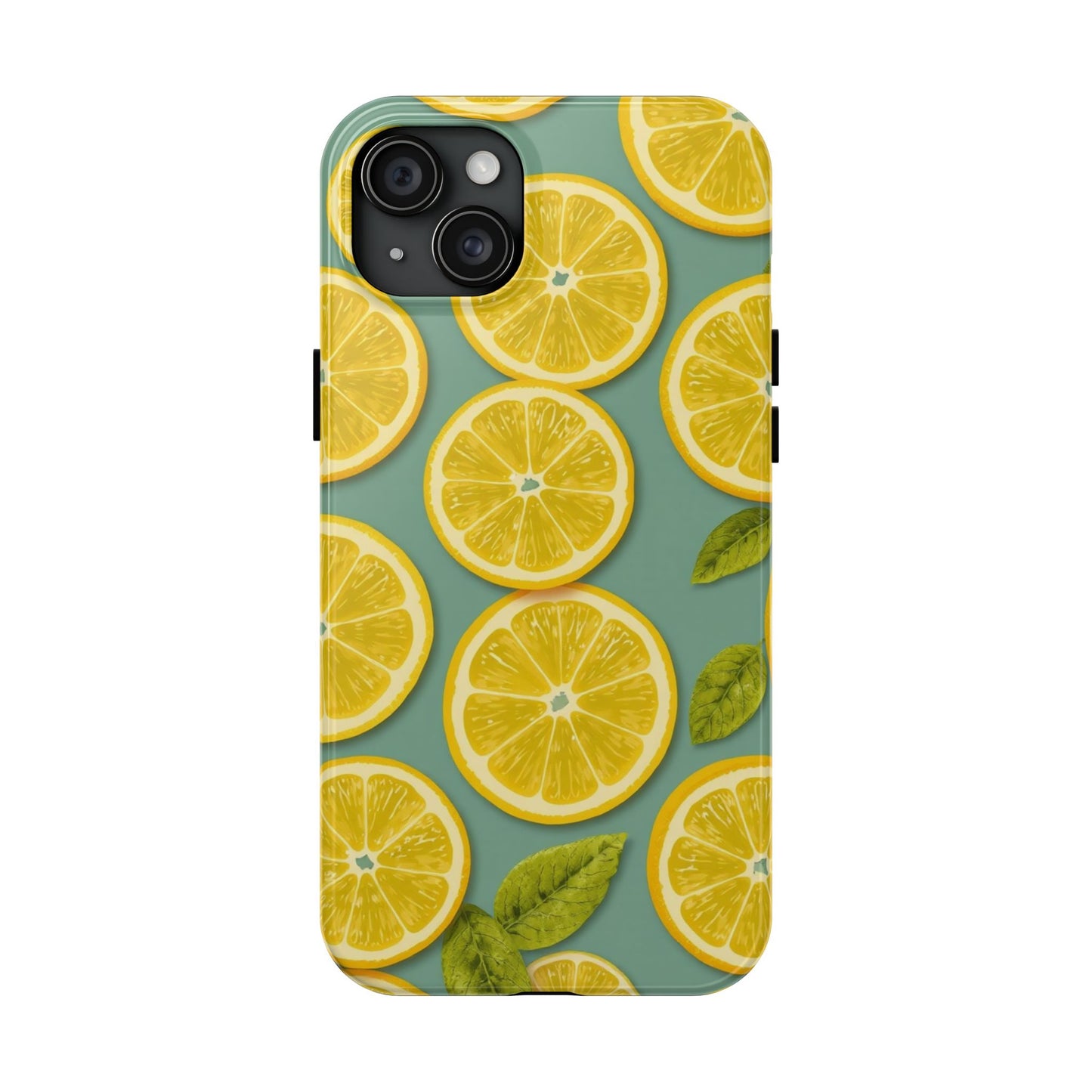 Tough Lemon Pattern Phone Case - Vibrant Citrus Design for Summer Vibes - for iPhone