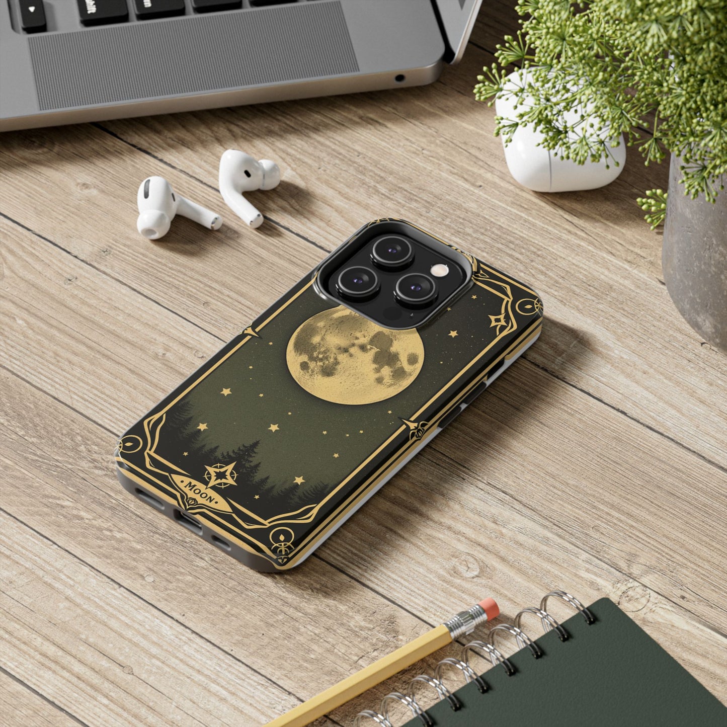 Celestial Moon Phone Case - Tough & Stylish for Star Lovers