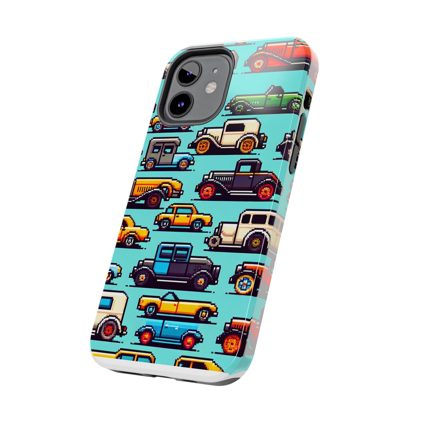 Retro Car Pixel Art Tough Phone Case - Durable & Stylish Protection - for iPhone