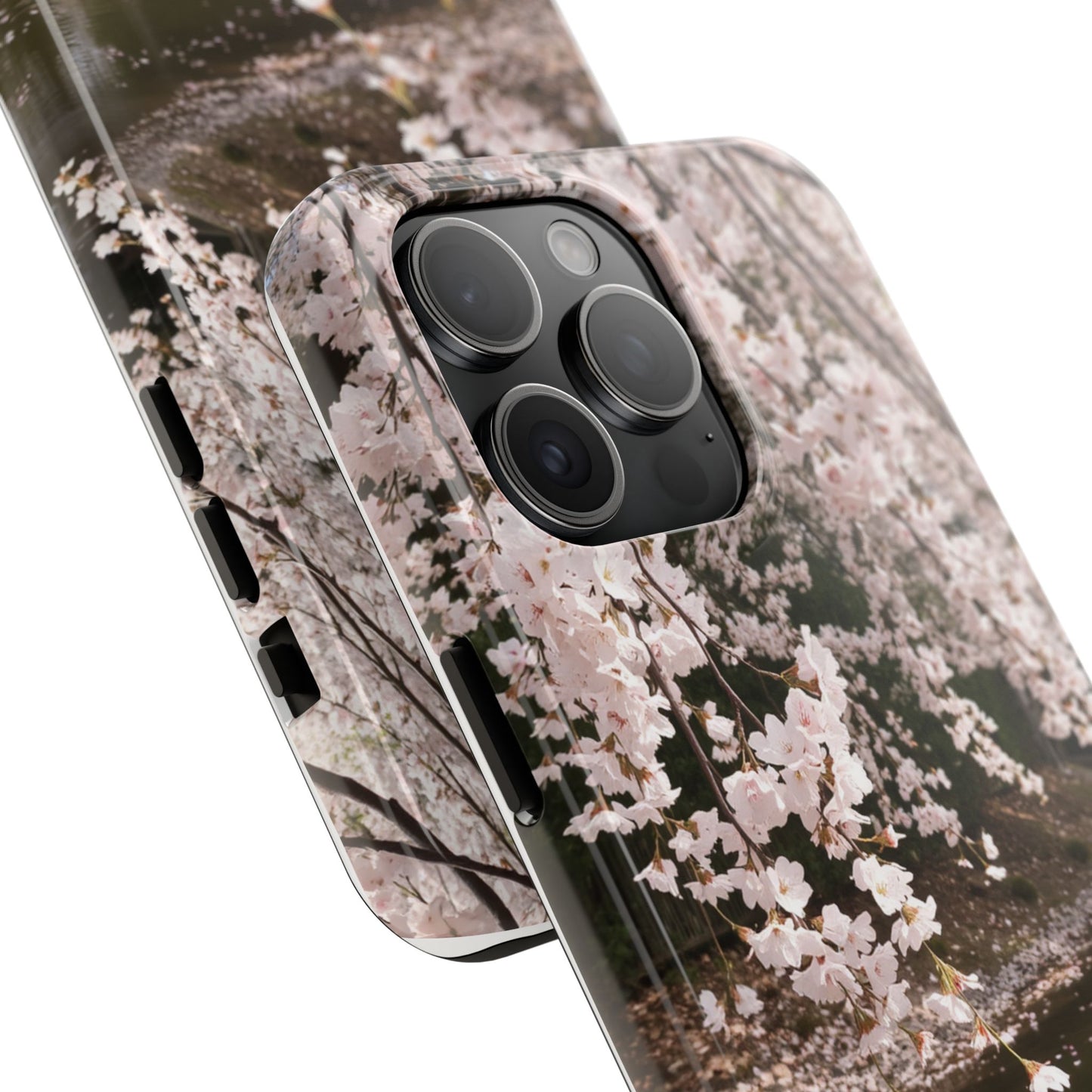 Cherry Blossom Tough Phone Cases - Durable Protection with Floral Serenity