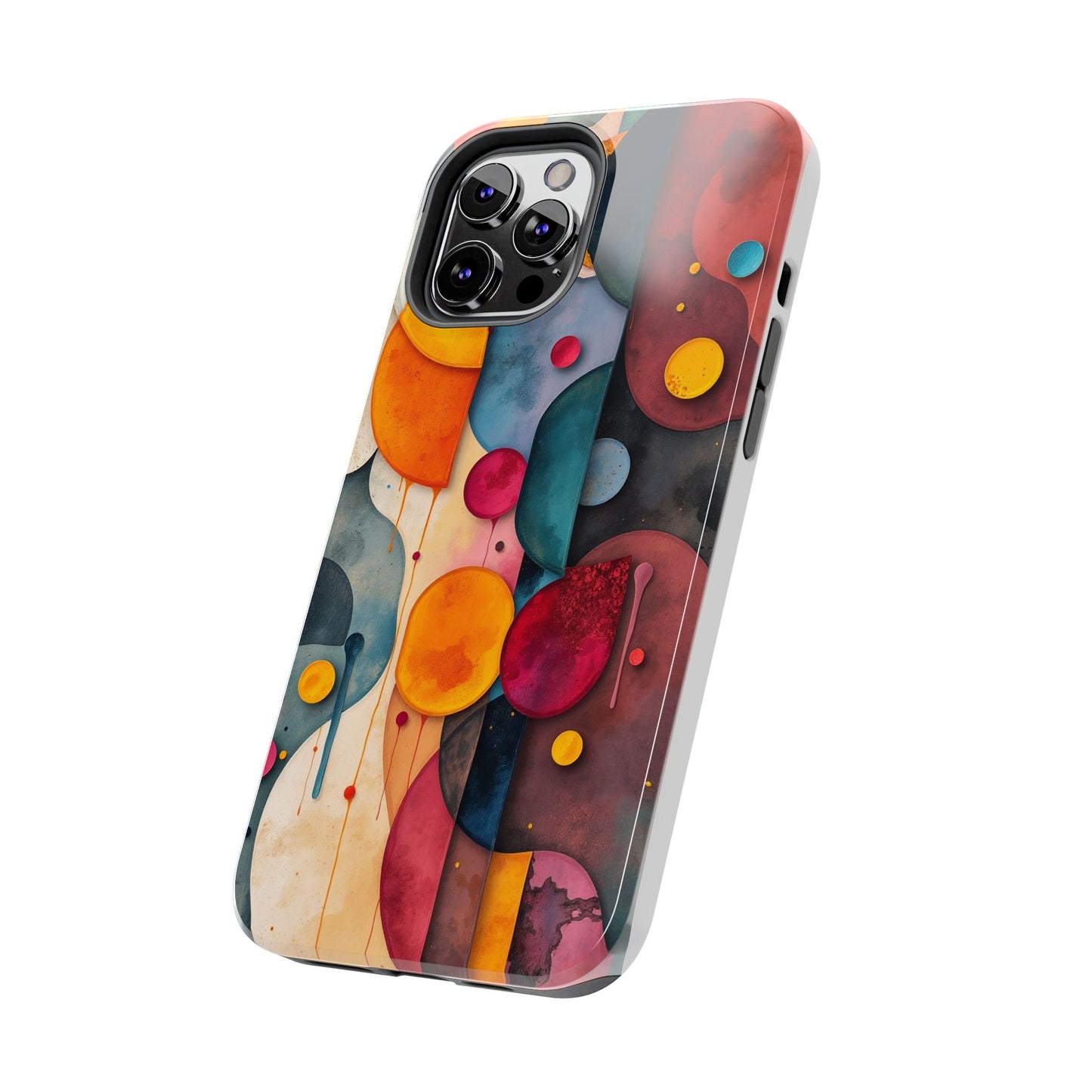 Artistic Tough Phone Cases - Colorful Abstract Design for Trendy Protection - for iPhone