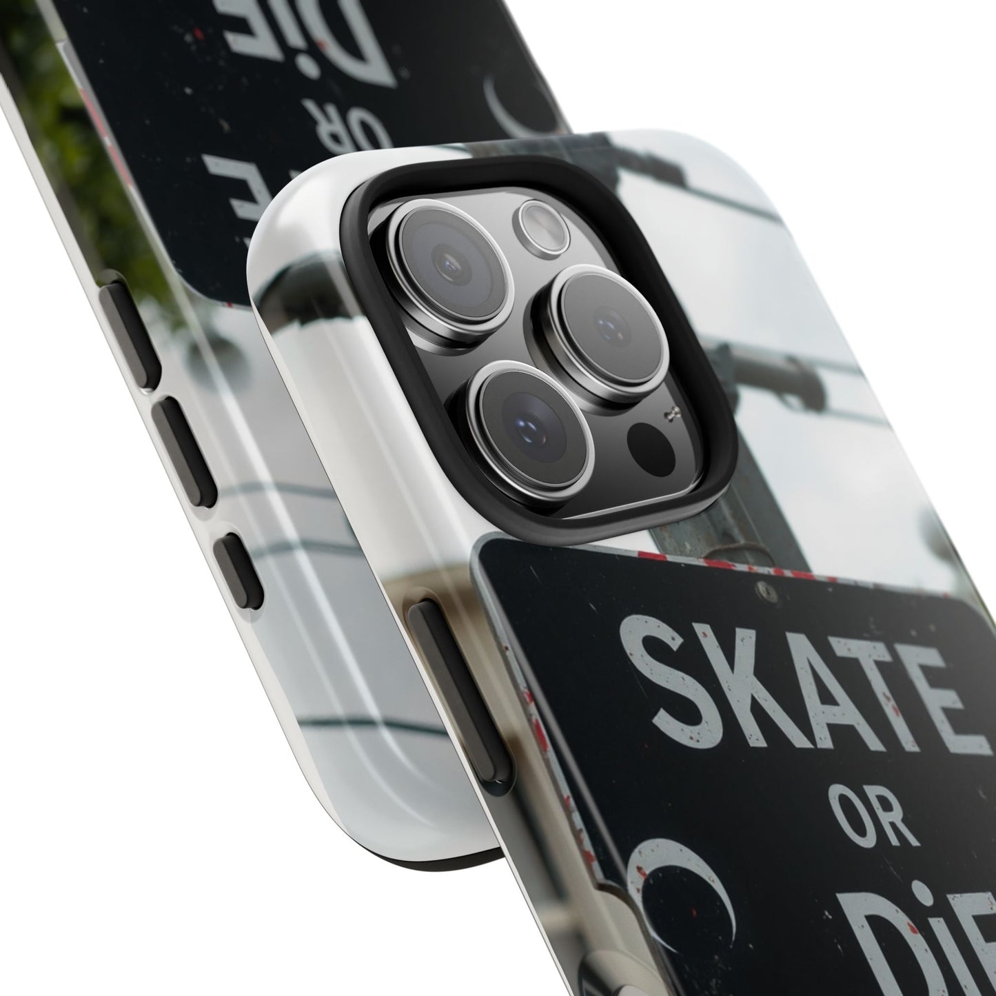 Black Sign Skate or Die Design - Tough Phone Case for iPhone
