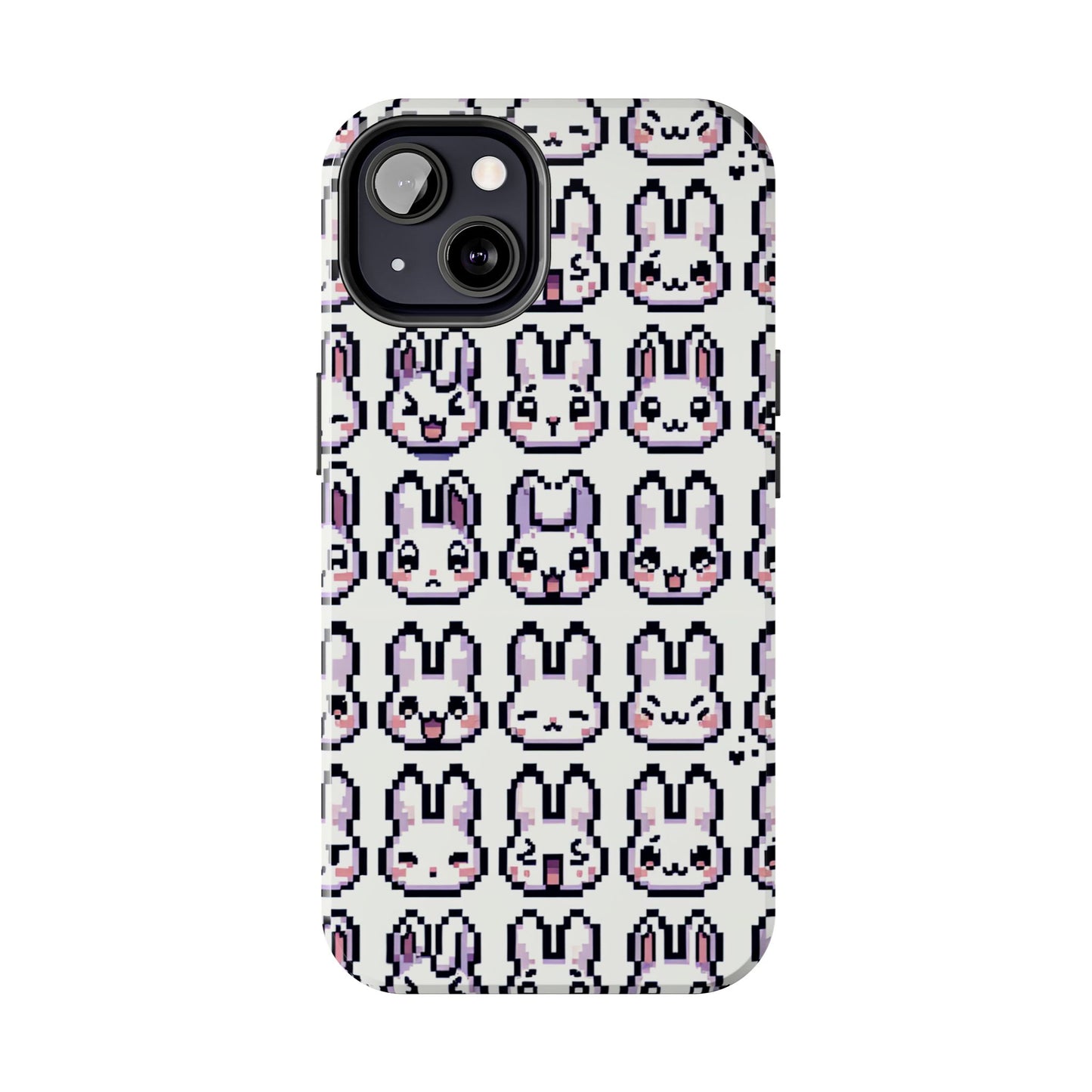 Cute Pixel Bunny Tough Phone Case - Stylish & Protective Cover for iPhone