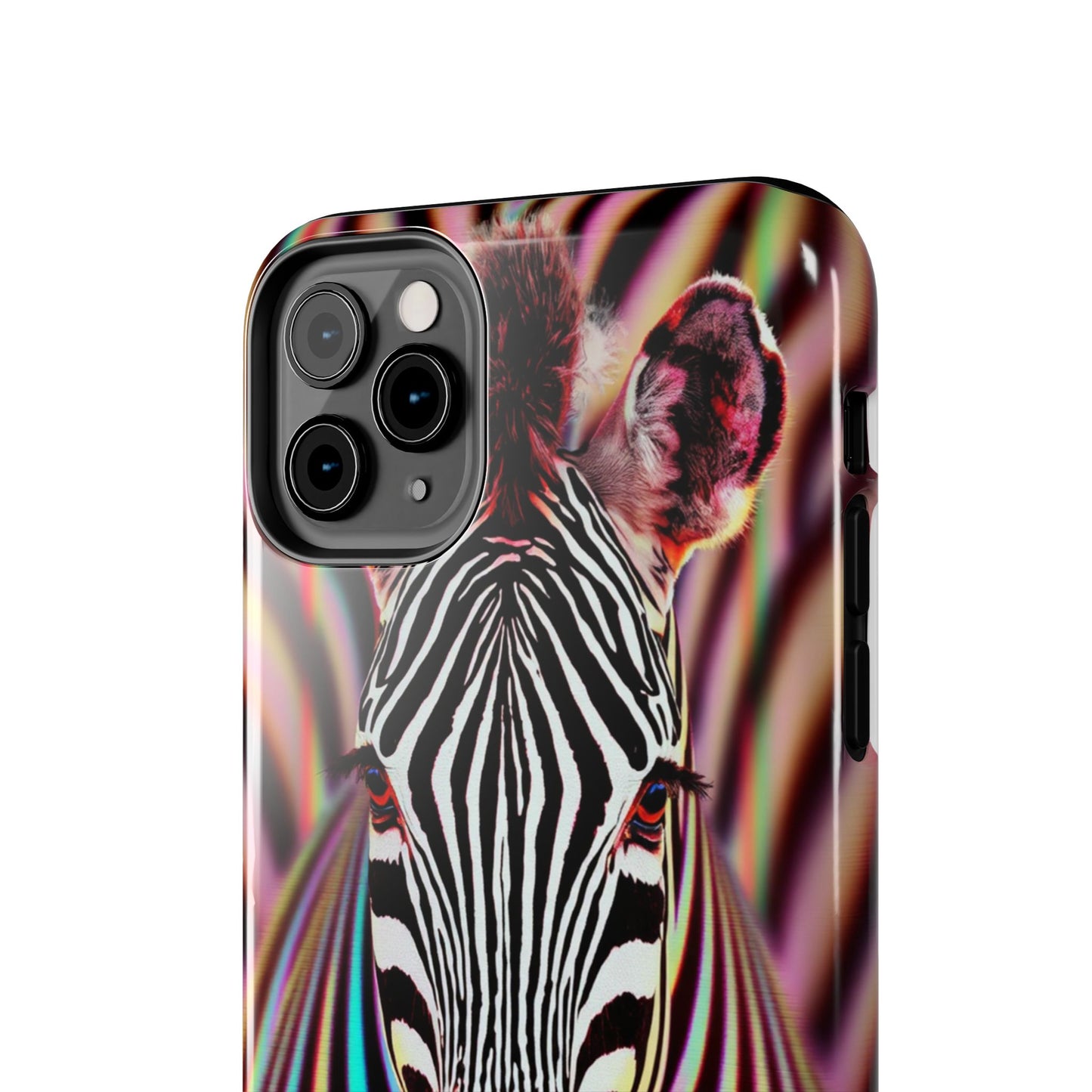 Vibrant Zebra Tough Phone Case - Unique Animal Design for Wild Spirit
