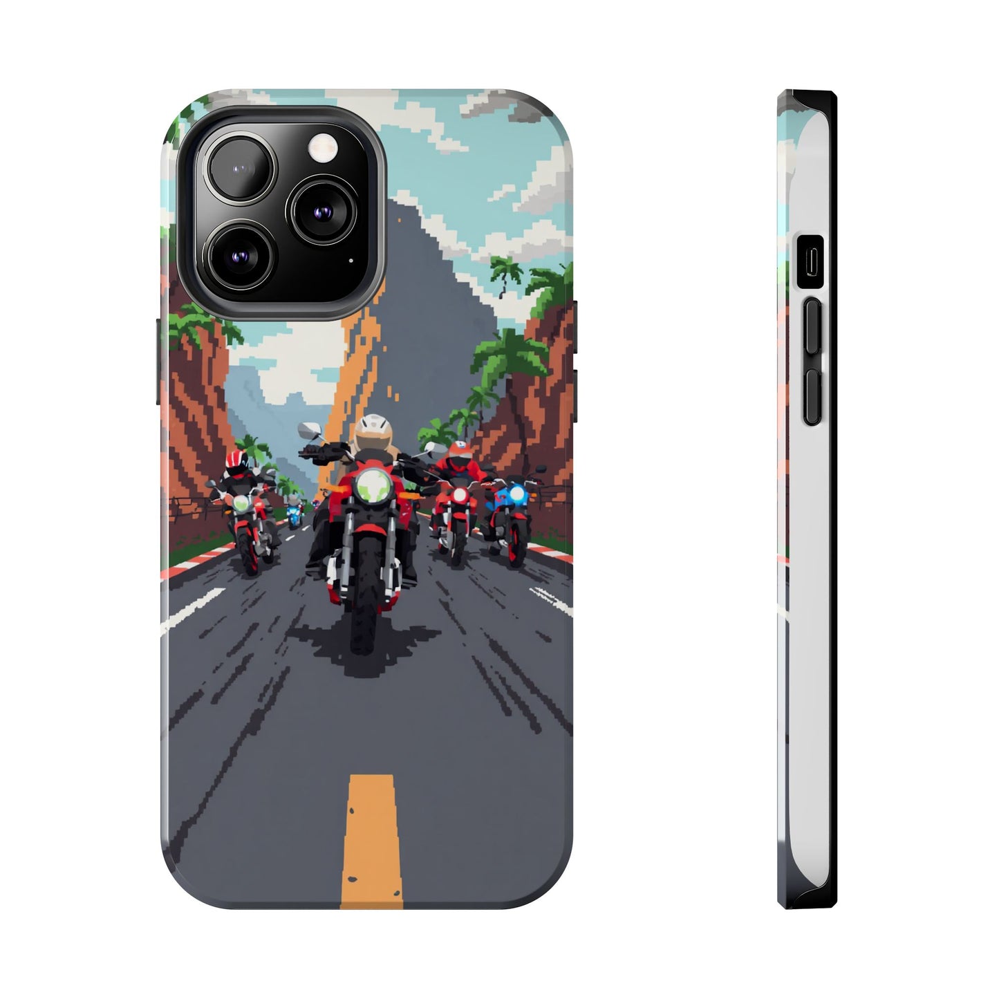 Retro Biker Tough Phone Case - Perfect for Motorcycle Lovers