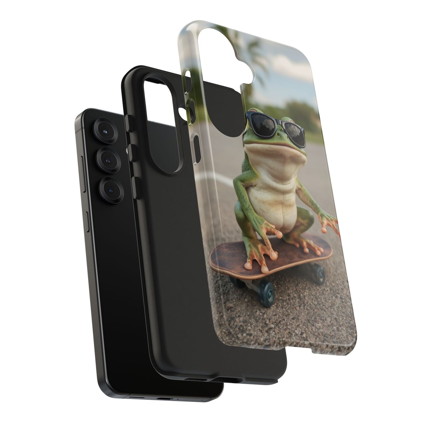 Cool Frog Skateboard Phone Case - Tough and Stylish Protection