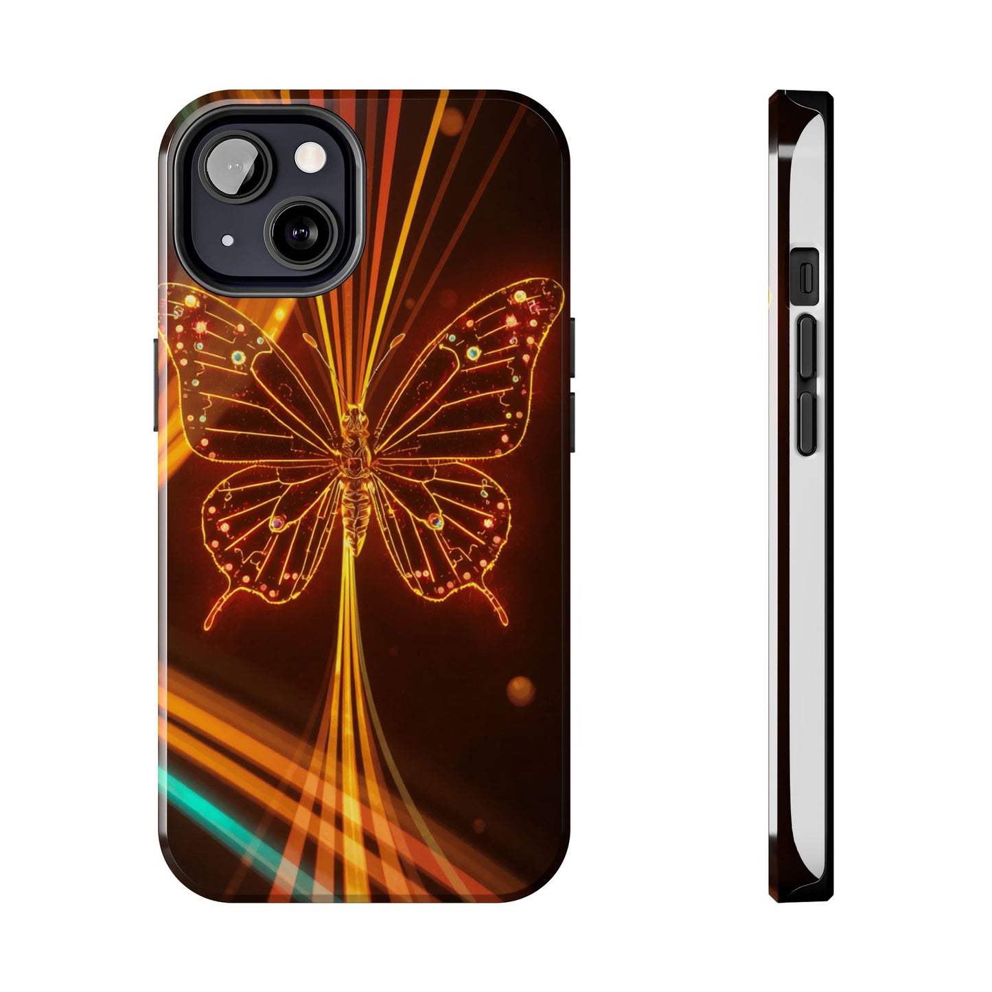 Elegant Butterfly Tough Phone Case - Stylish Protection for Nature Lovers