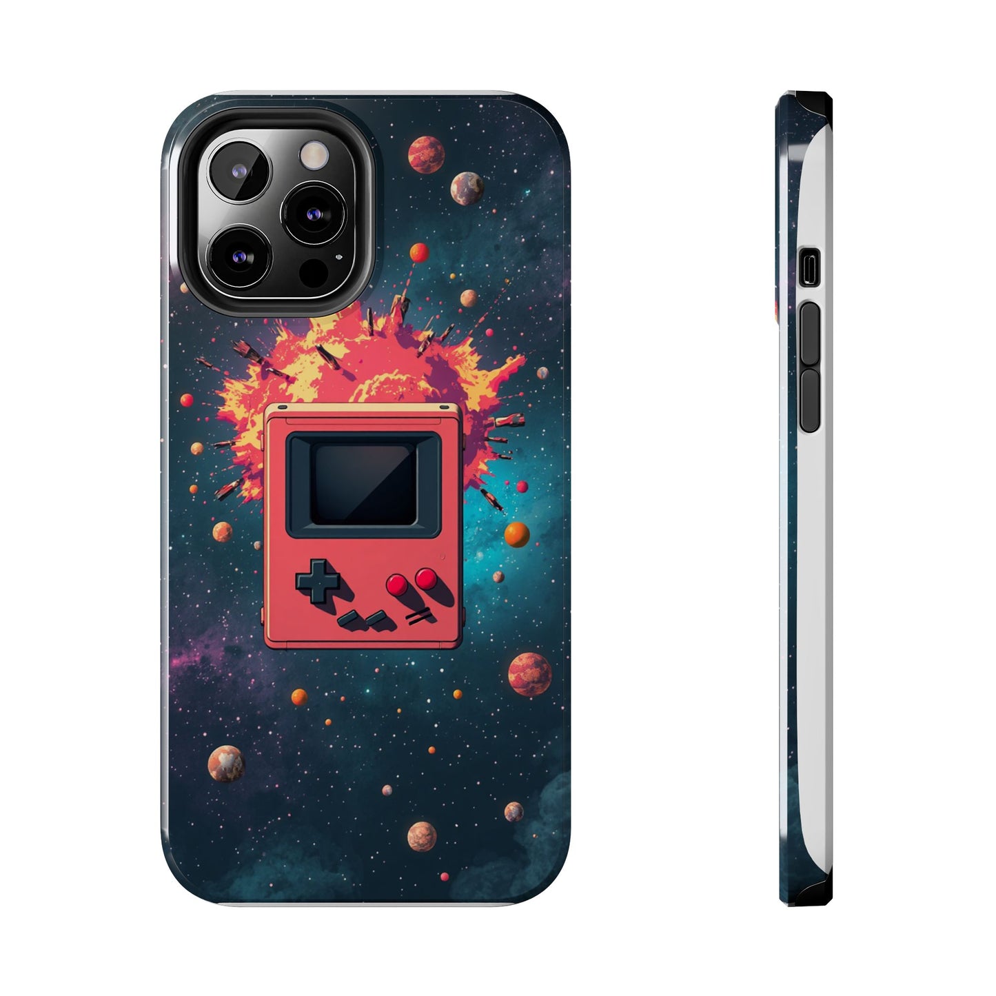 Retro Gaming Tough Phone Case - Space Adventure Design