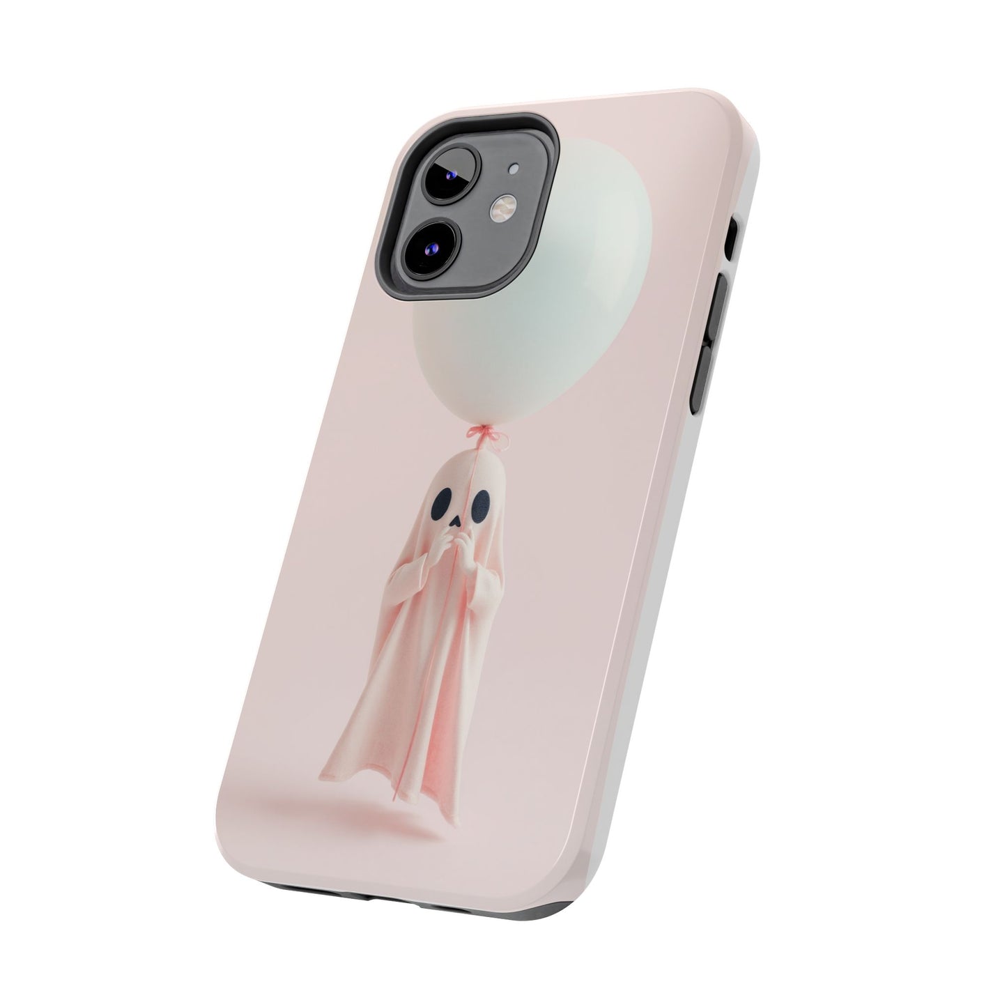 Cute Ghost Phone Case with Balloon - Tough Protection for Spooky Vibes