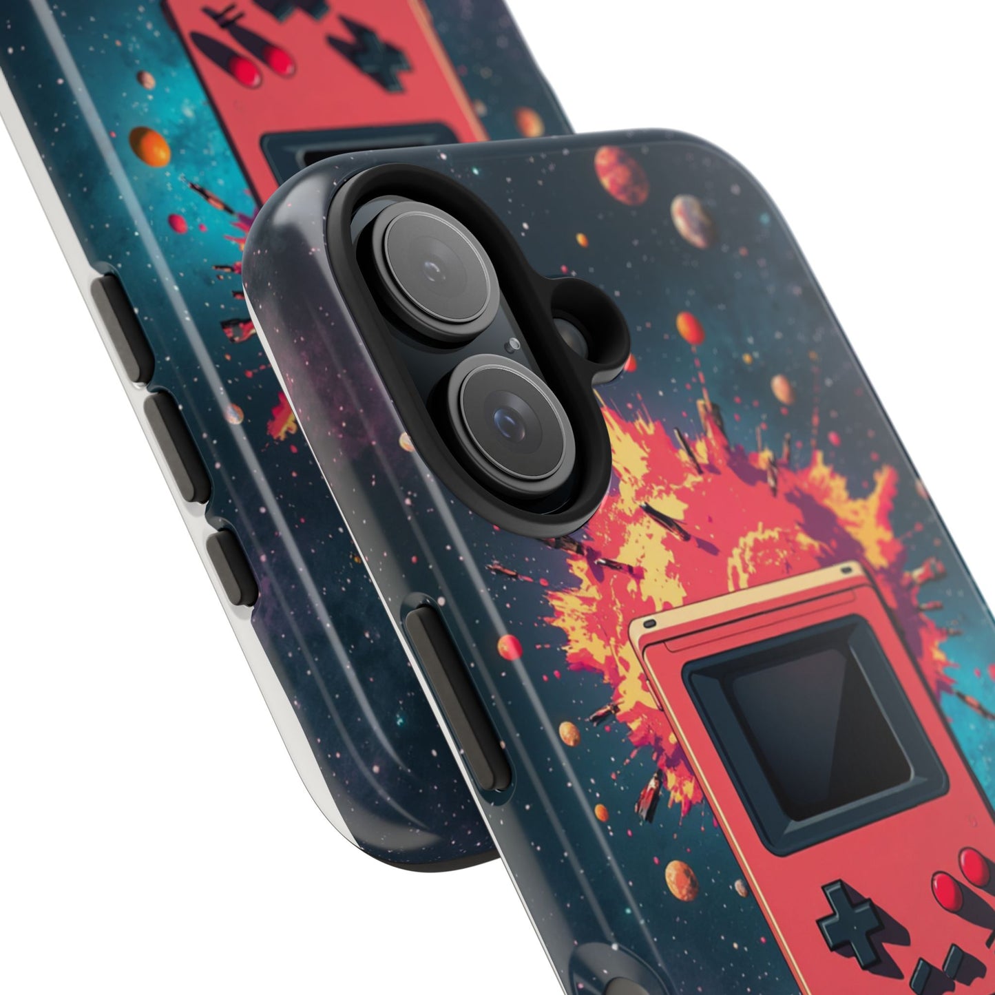 Retro Gaming Tough Phone Case - Space Adventure Design