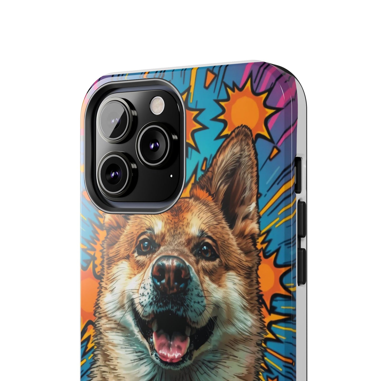 Vibrant Corgi Tough Phone Case - Fun Design for Pet Lovers