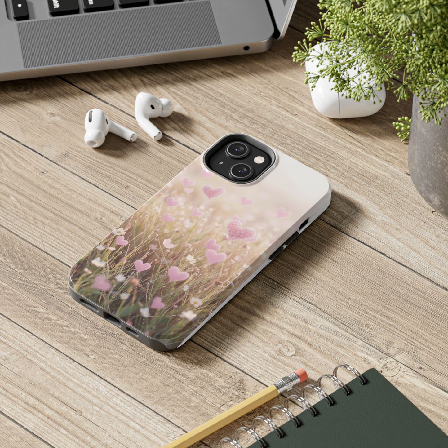 Romantic Hearts Tough Phone Case - Perfect for Lovers and Celebrations
