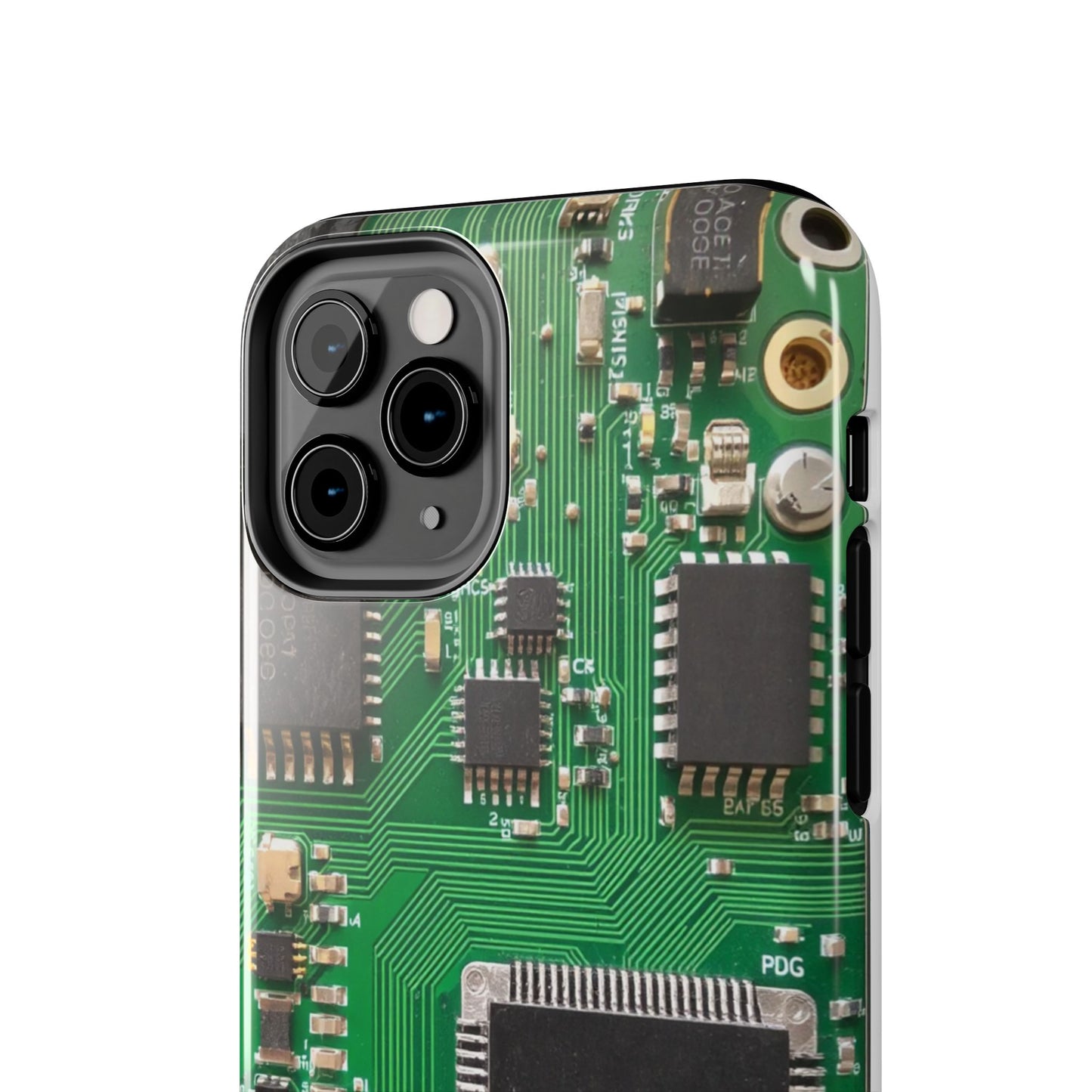 Circuit Board Tough Phone Case - Durable Tech Design