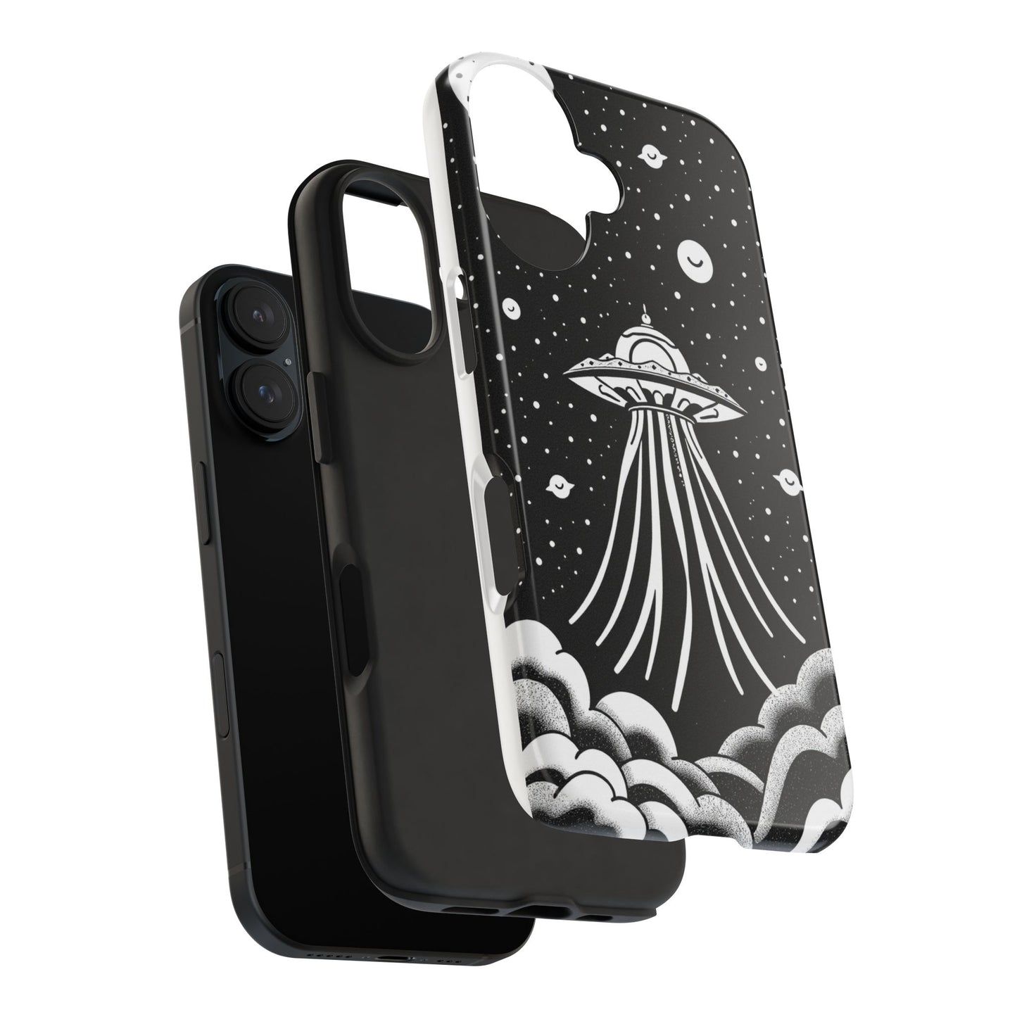 Galaxy UFO Tough Phone Case - Durable Protection with Unique Space Design