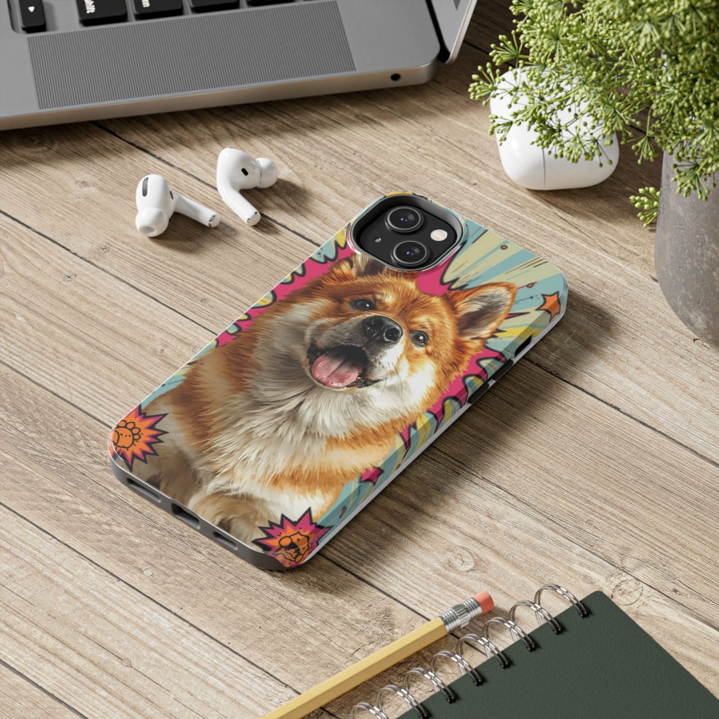 Playful Dog Tough Phone Case - Durable & Stylish Pet Lover Gift