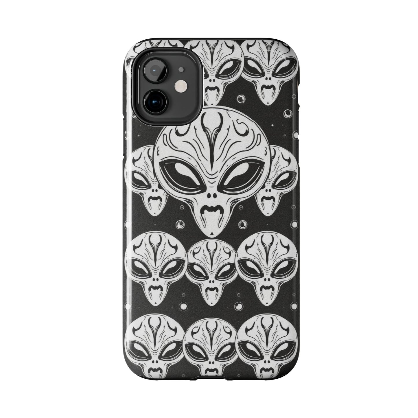 Alien Pattern Tough Phone Case - Durable Protection with Out-of-This-World Design