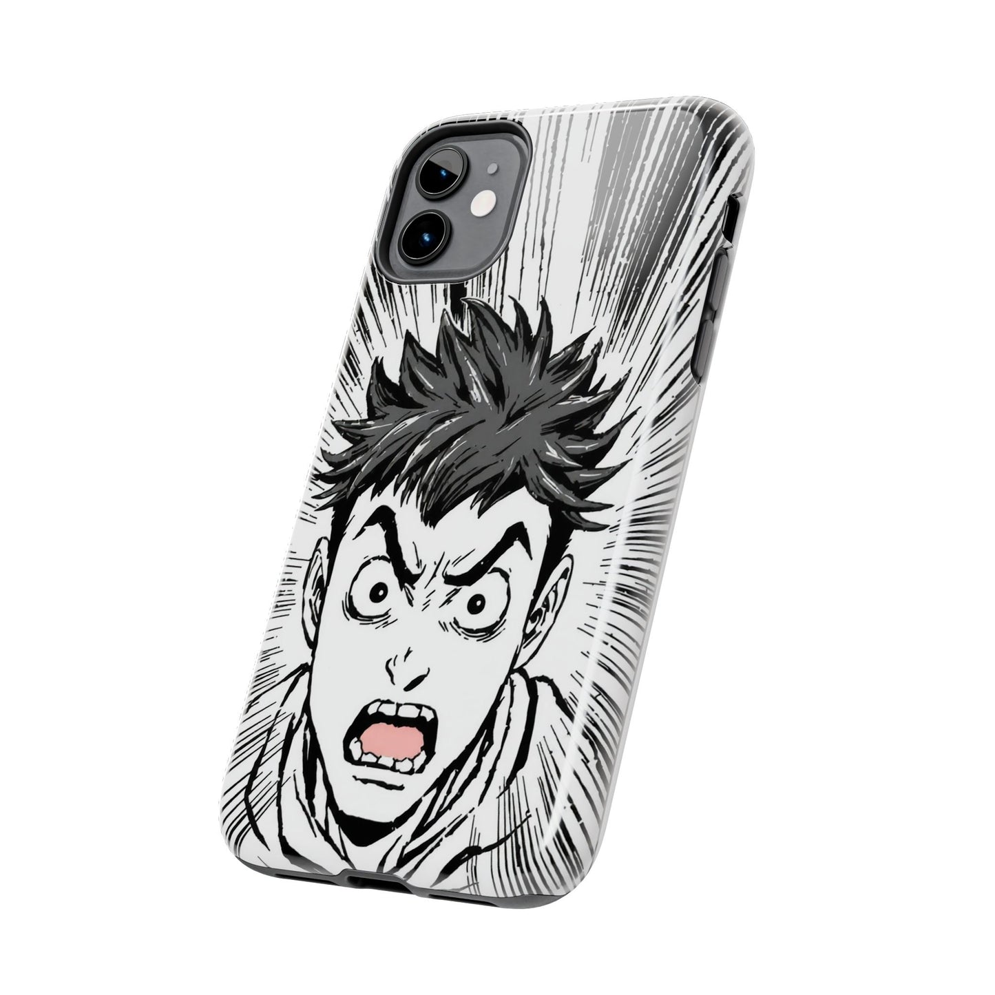 Intense Graphic Phone Case - Tough Design for Anime Fans