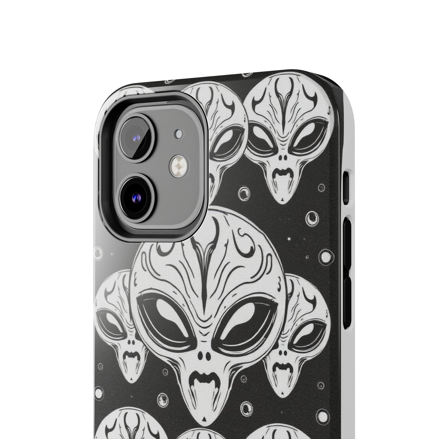 Alien Pattern Tough Phone Case - Durable Protection with Out-of-This-World Design