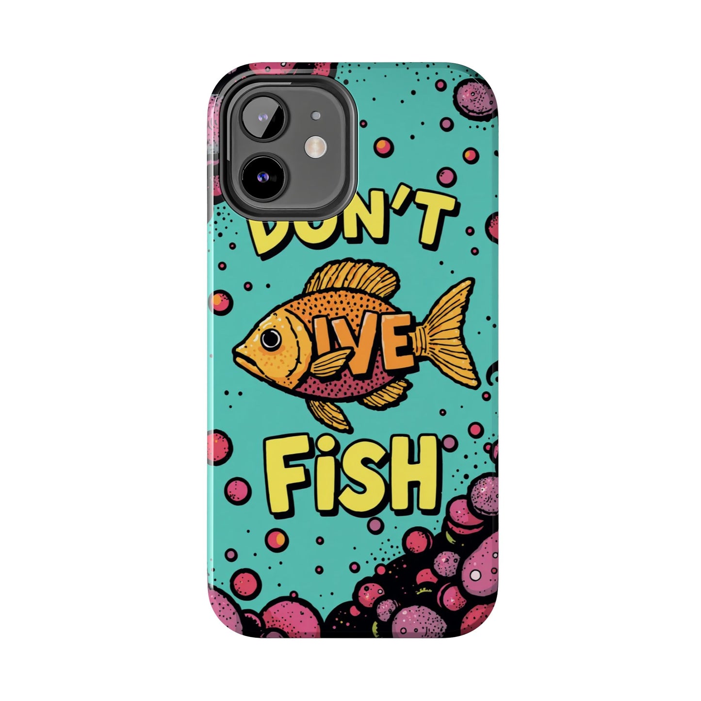 Catchy Fish-Themed Tough Phone Cases, Unique Gift for Fish Lovers, Durable Protection for Phones, Fun Aquatic Design, Ideal for Holidays