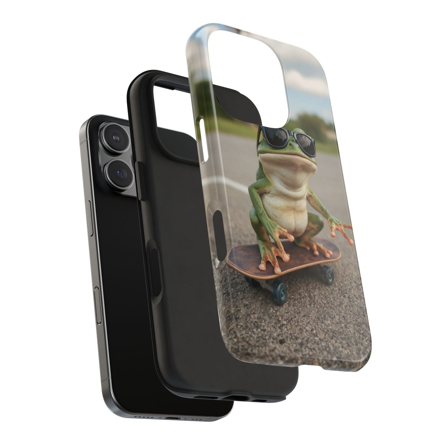 Cool Frog Skateboard Phone Case - Tough and Stylish Protection