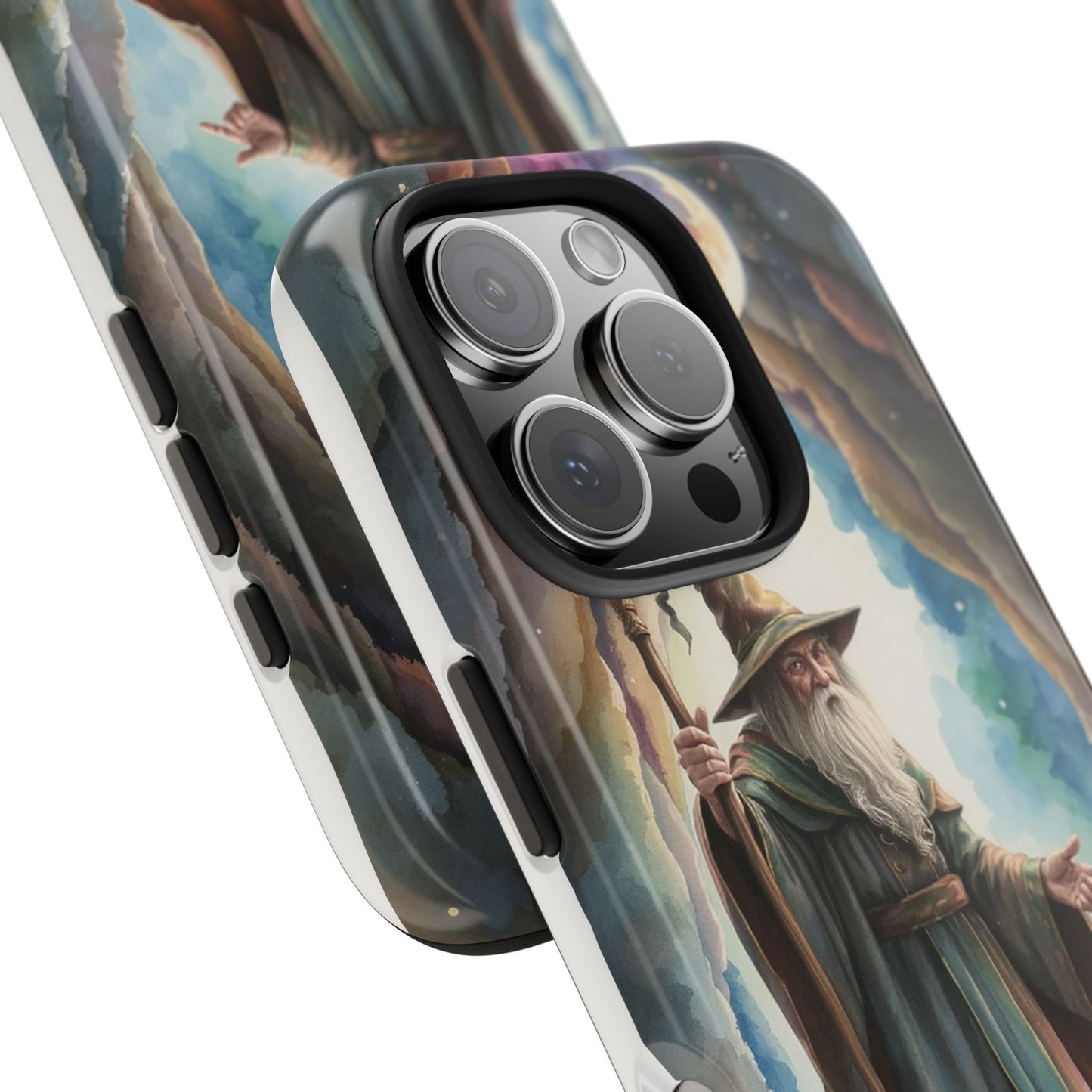 Magical Wizard Phone Case - Tough, Durable Phone Cover for Fantasy Lovers, Geek Gift, Unique Design, Celestial Phone Accessory