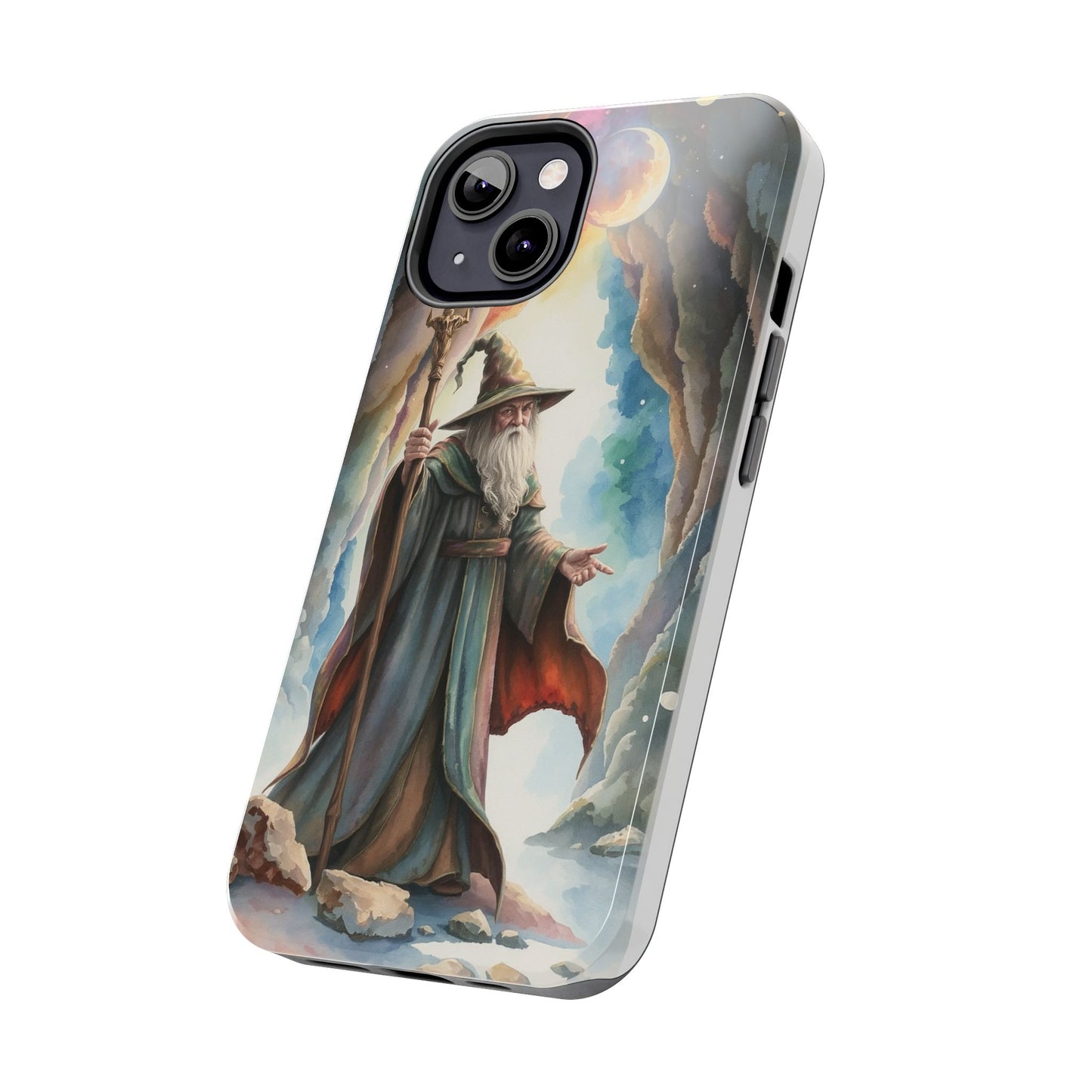 Magical Wizard Phone Case - Tough, Durable Phone Cover for Fantasy Lovers, Geek Gift, Unique Design, Celestial Phone Accessory