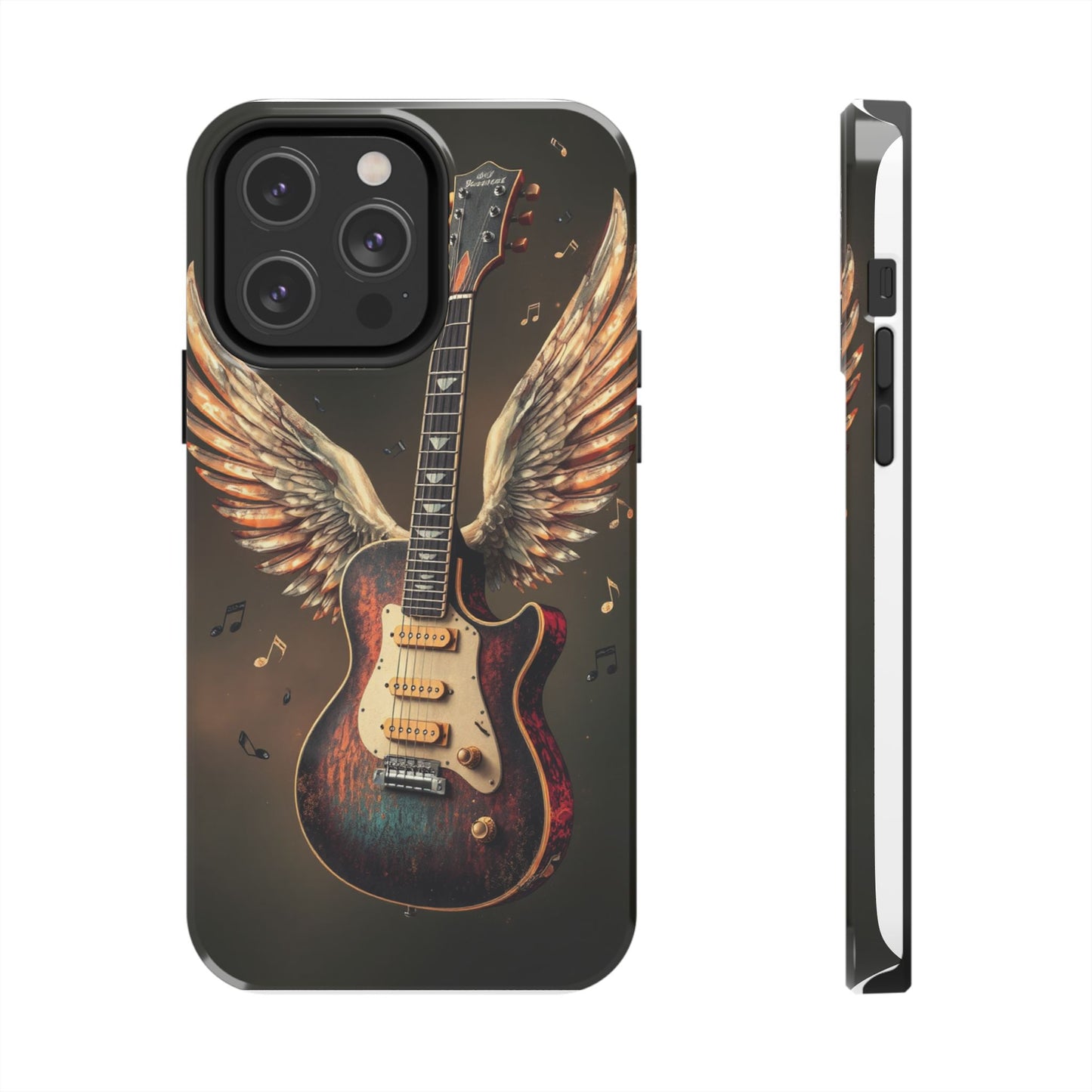 Inspirational Guitar Wing Phone Case - Tough Protection for Music Lovers