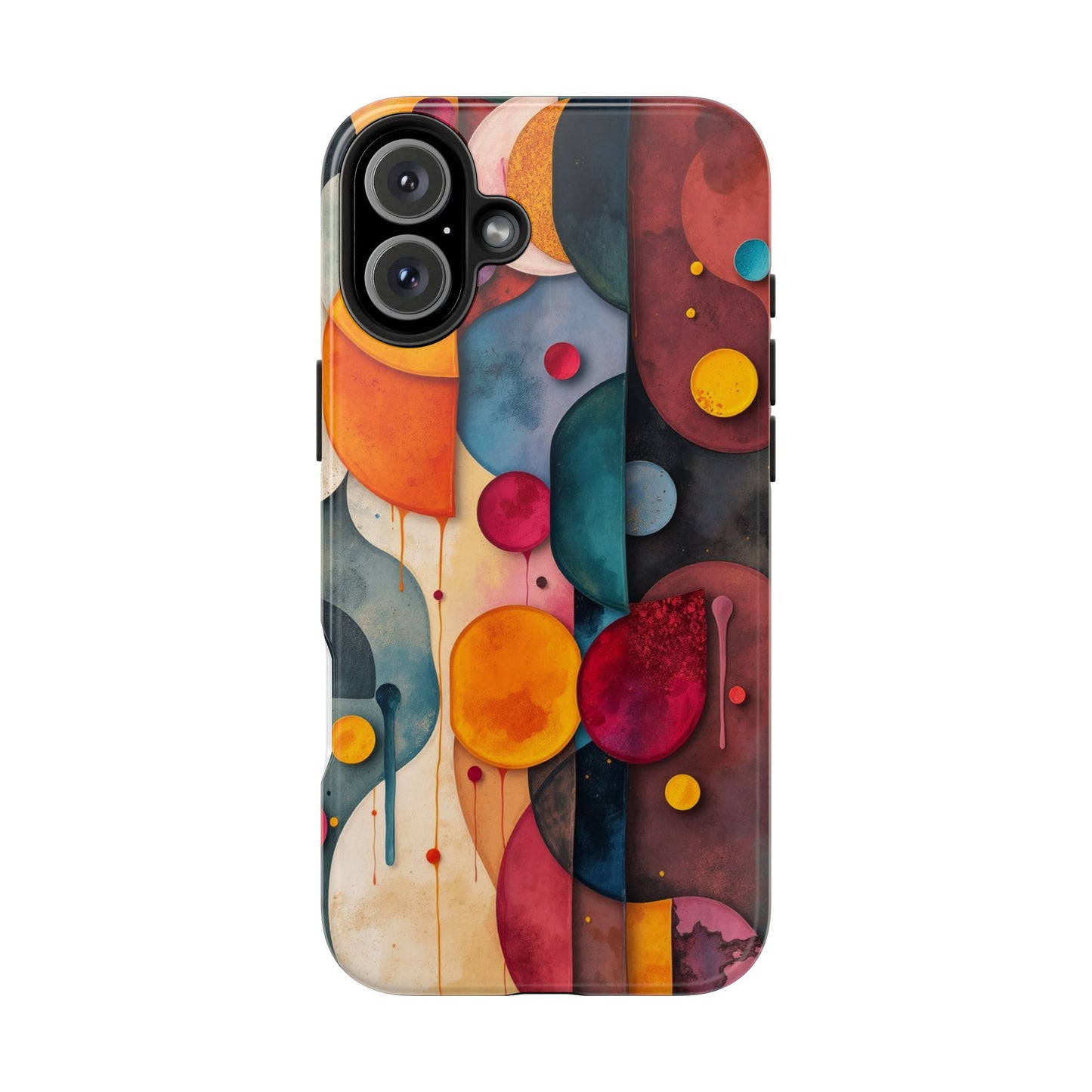 Artistic Tough Phone Cases - Colorful Abstract Design for Trendy Protection - for iPhone