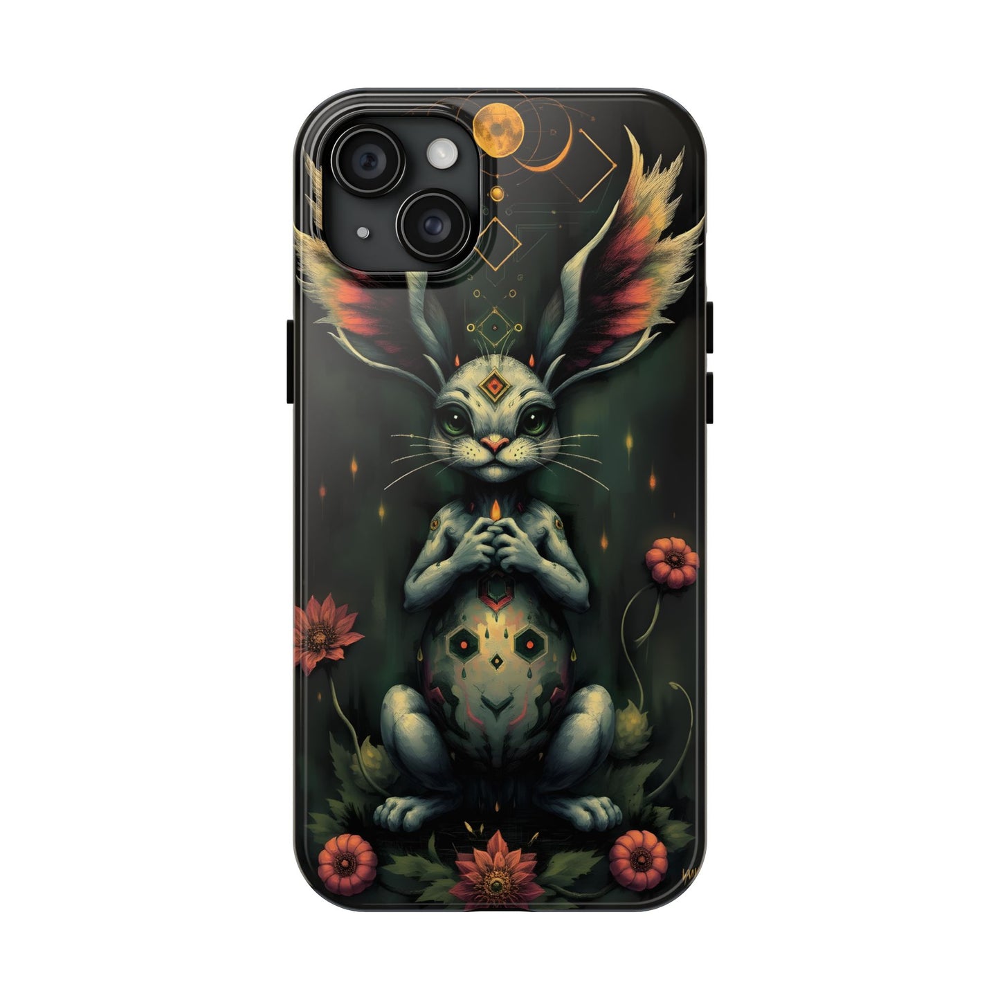 Artistic Rabbit Phone Cases - Unique and Durable Design of Mystical Bunny - for iPhone
