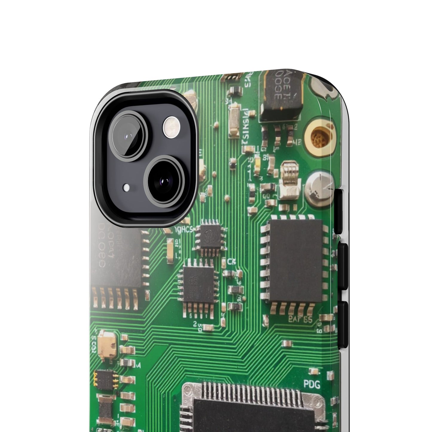 Circuit Board Tough Phone Case - Durable Tech Design