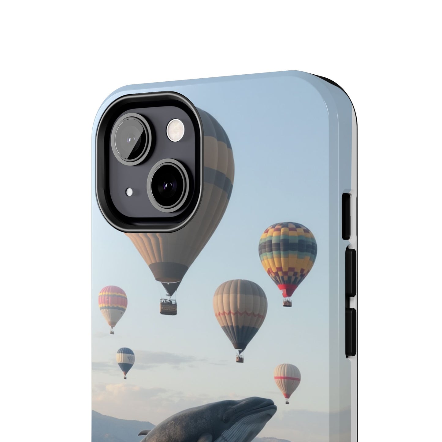 Whale Hot Air Balloon Tough Phone Case - Adventure & Nature Lovers