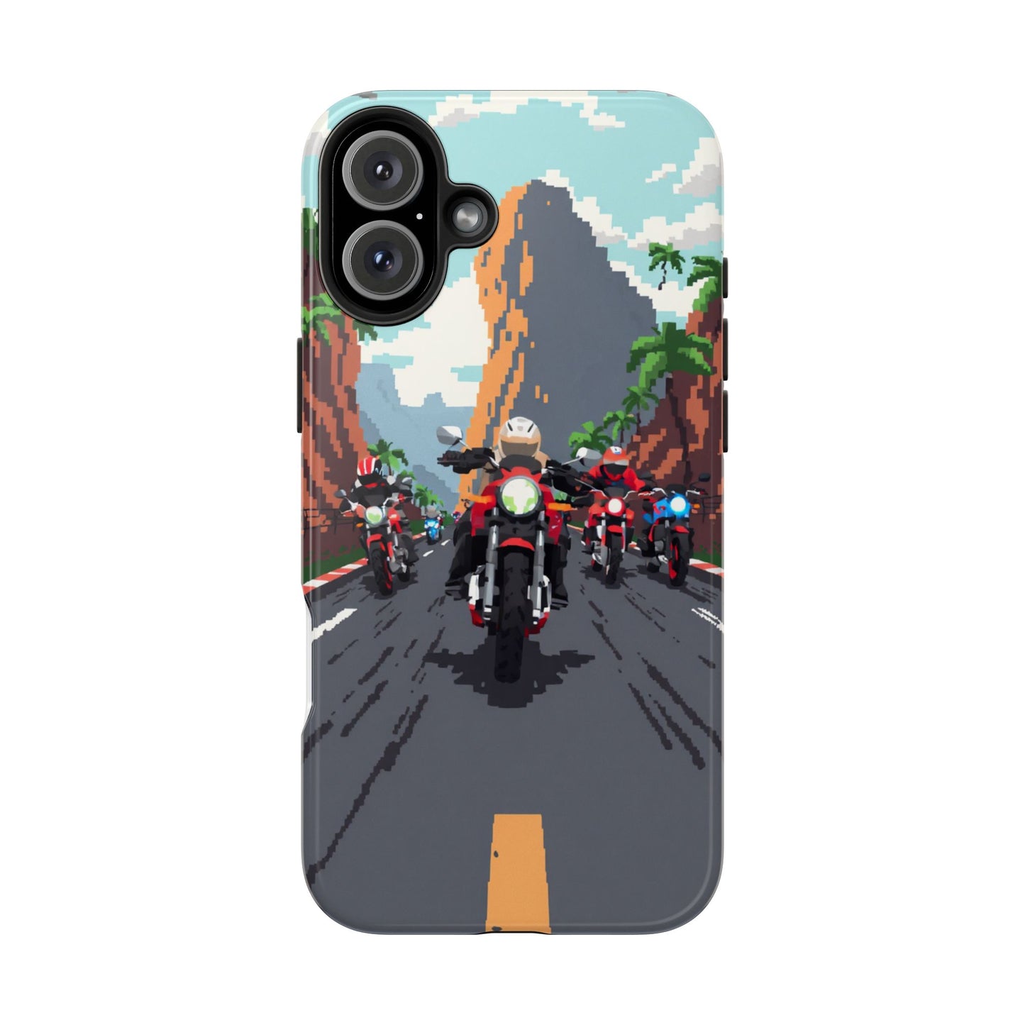 Retro Biker Tough Phone Case - Perfect for Motorcycle Lovers