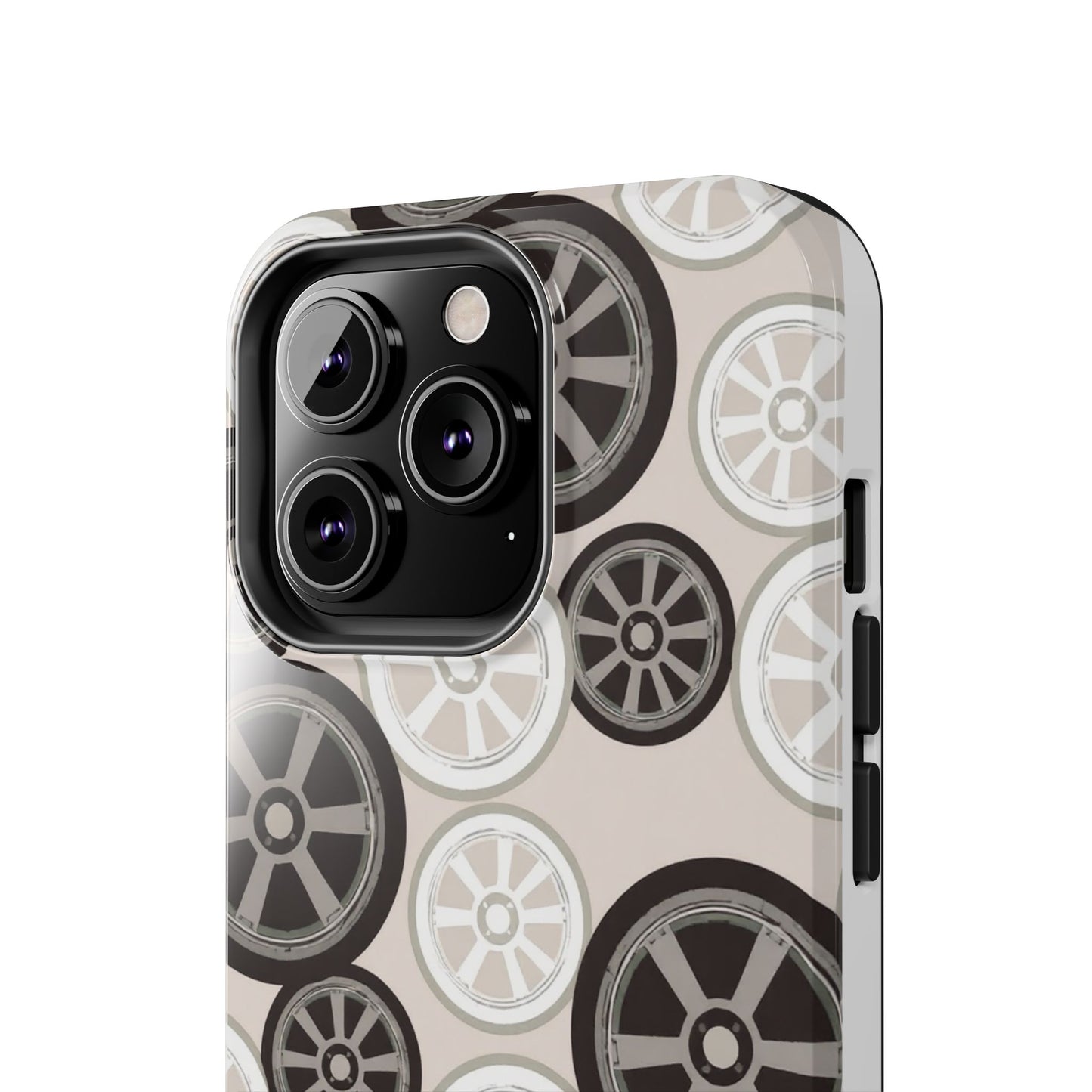 Racing Wheel Design Tough Phone Case – Durable Protection for Automotive Enthusiasts