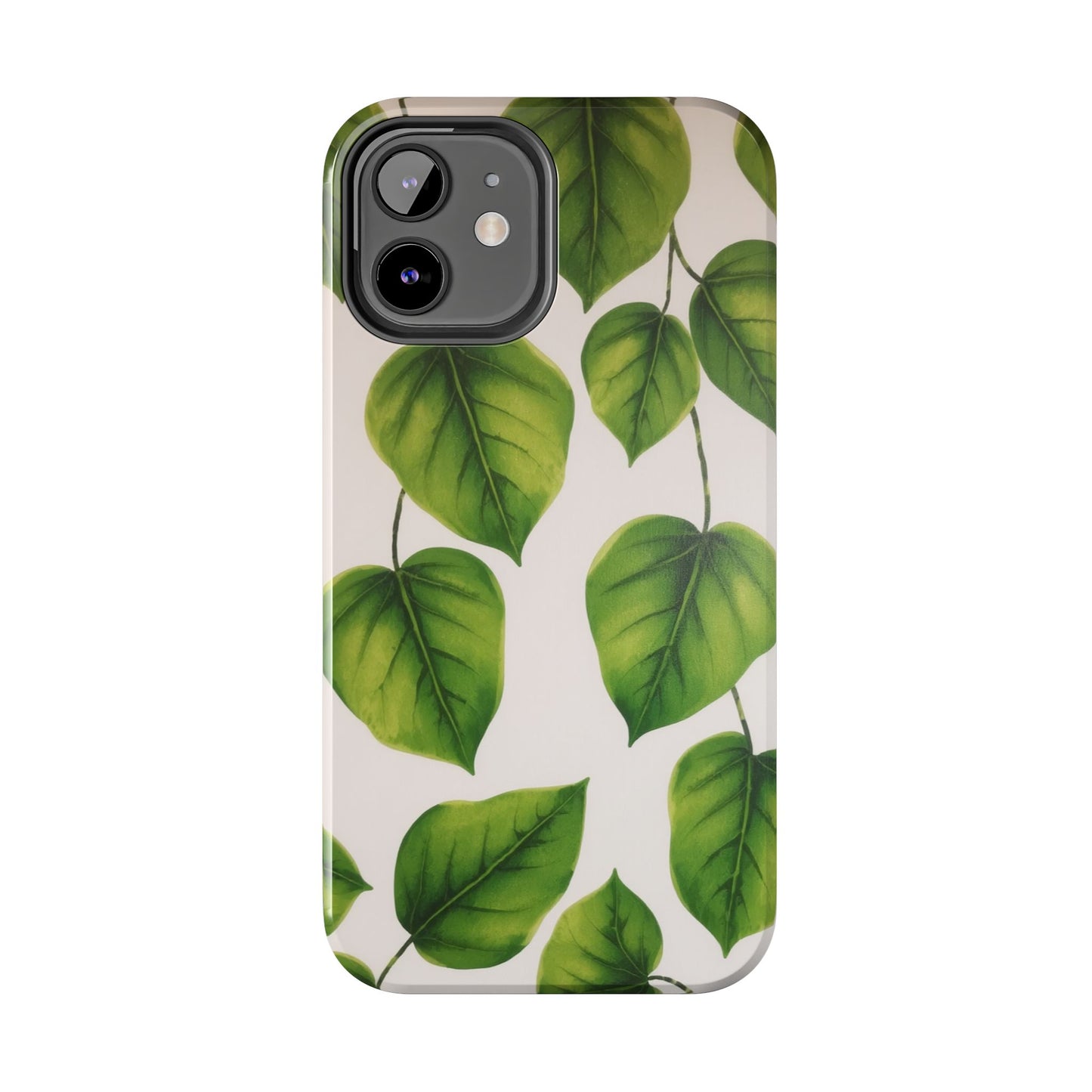 Tough Phone Cases with Green Leaf Design | Eco-Friendly Protection for Nature Lovers