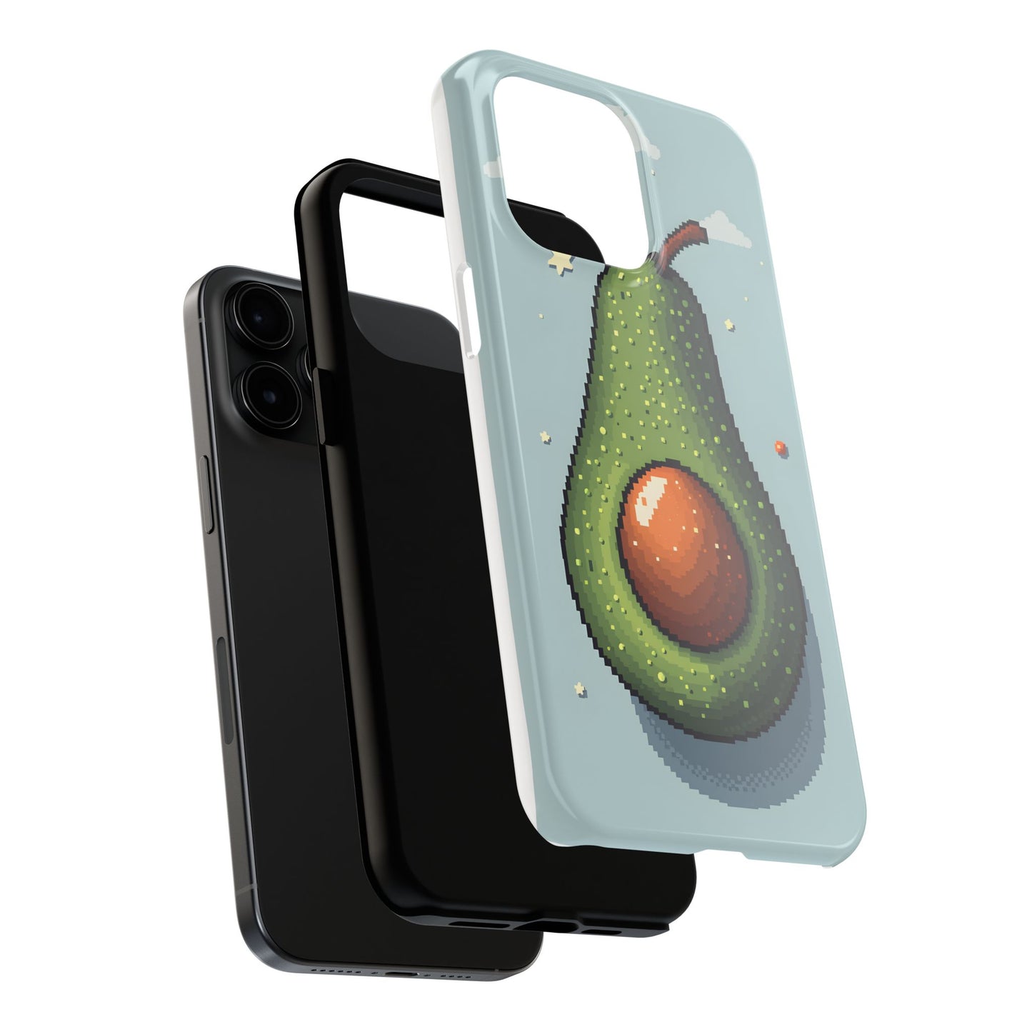 Pixel Avocado Tough Phone Case - Perfect for Foodies & Nature Lovers - for iPhone