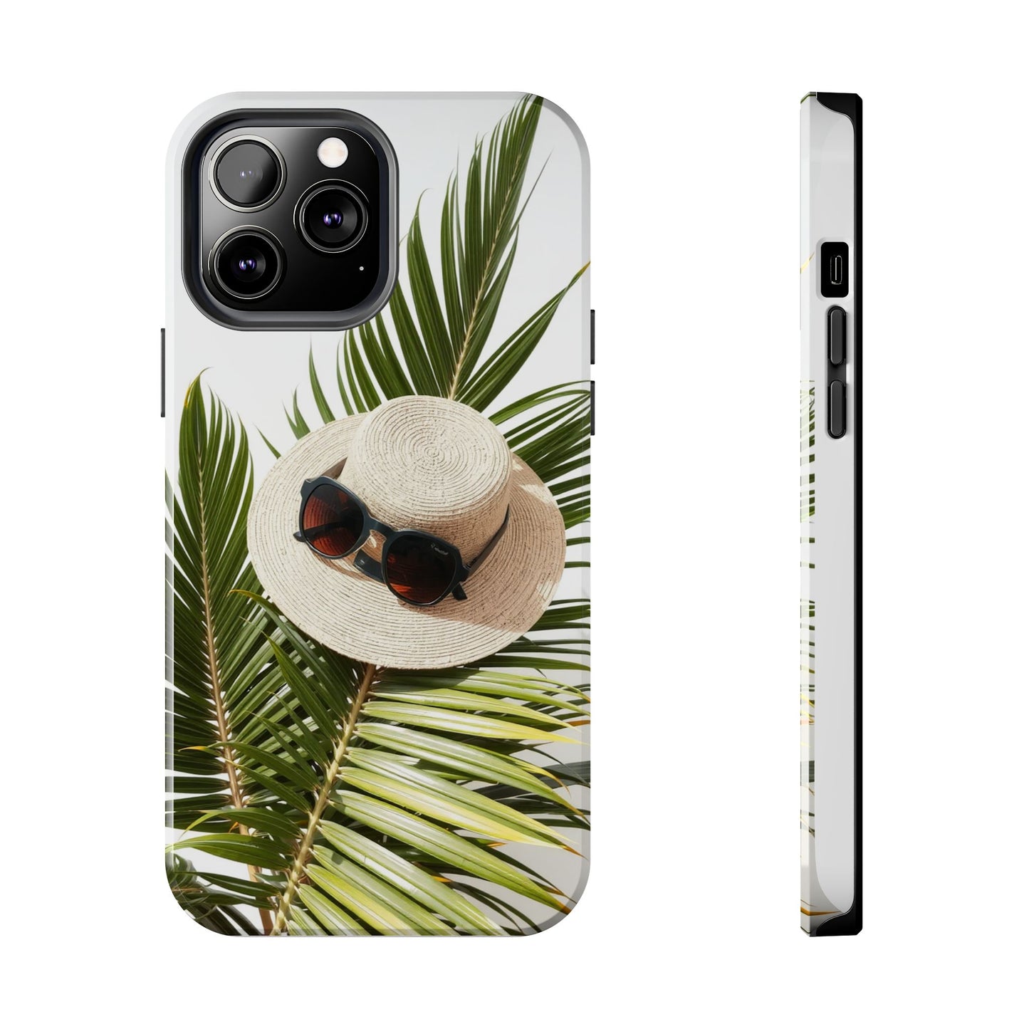 Tropical Phone Case - Summer Vibes with Hat & Sunglasses Design