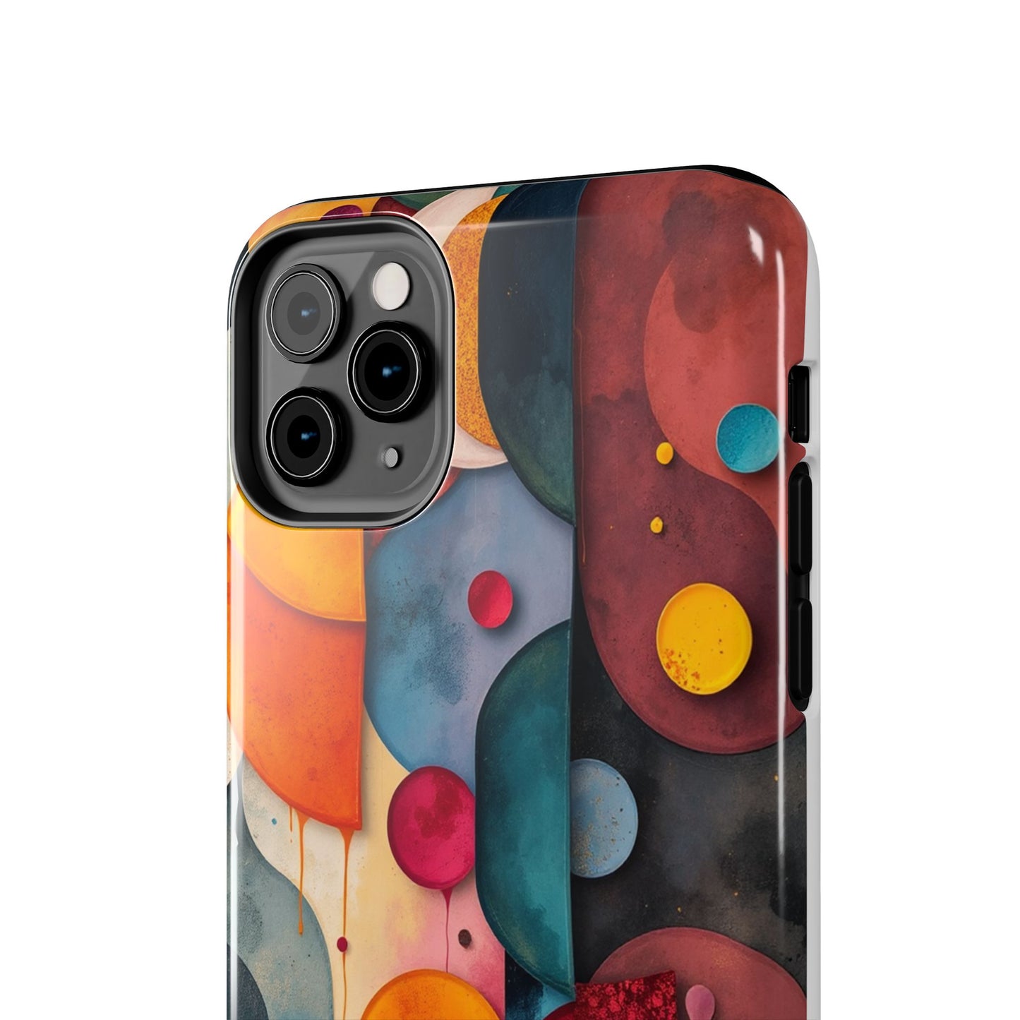 Artistic Tough Phone Cases - Colorful Abstract Design for Trendy Protection - for iPhone